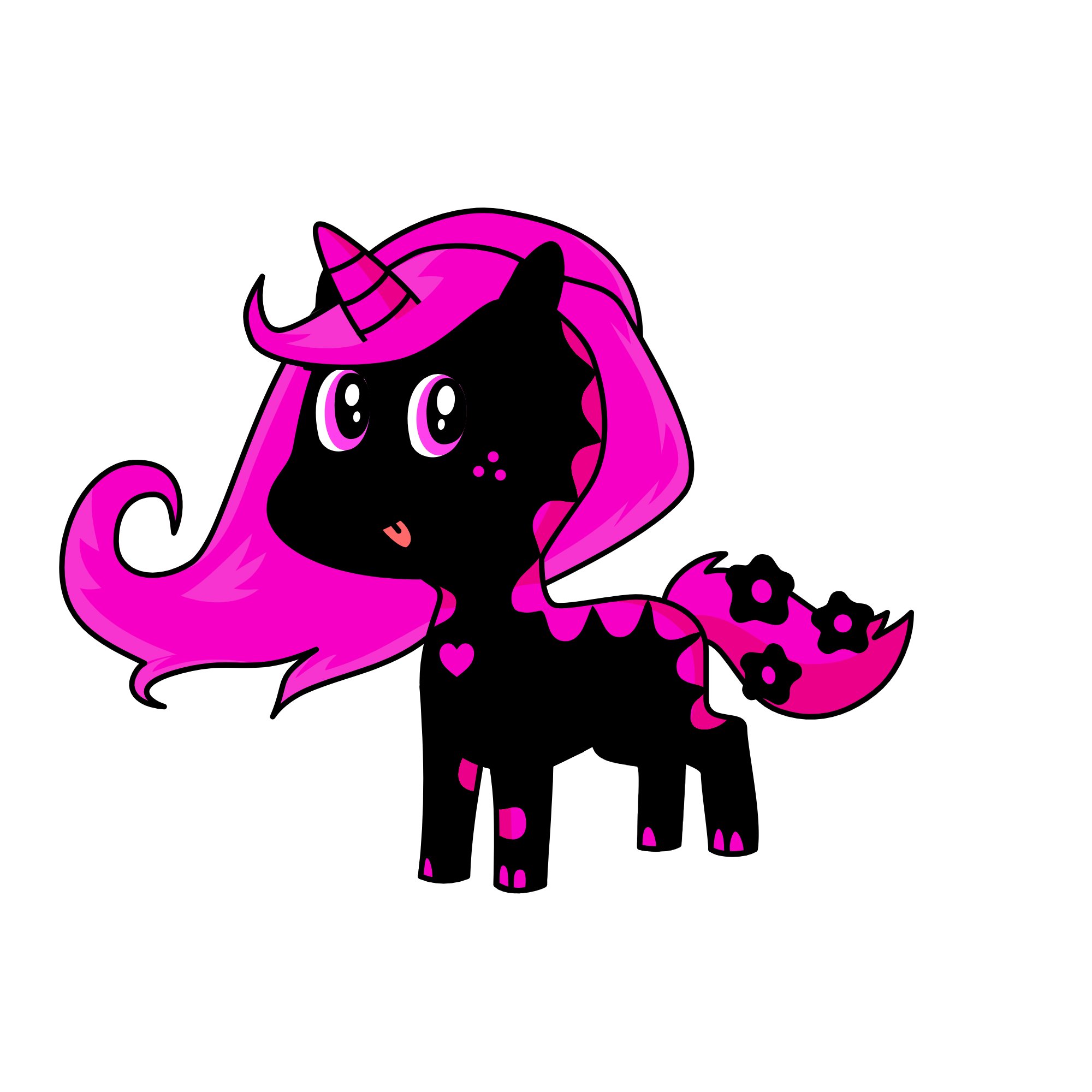 Midnight moon of sprinkle fairy land, the unicorn