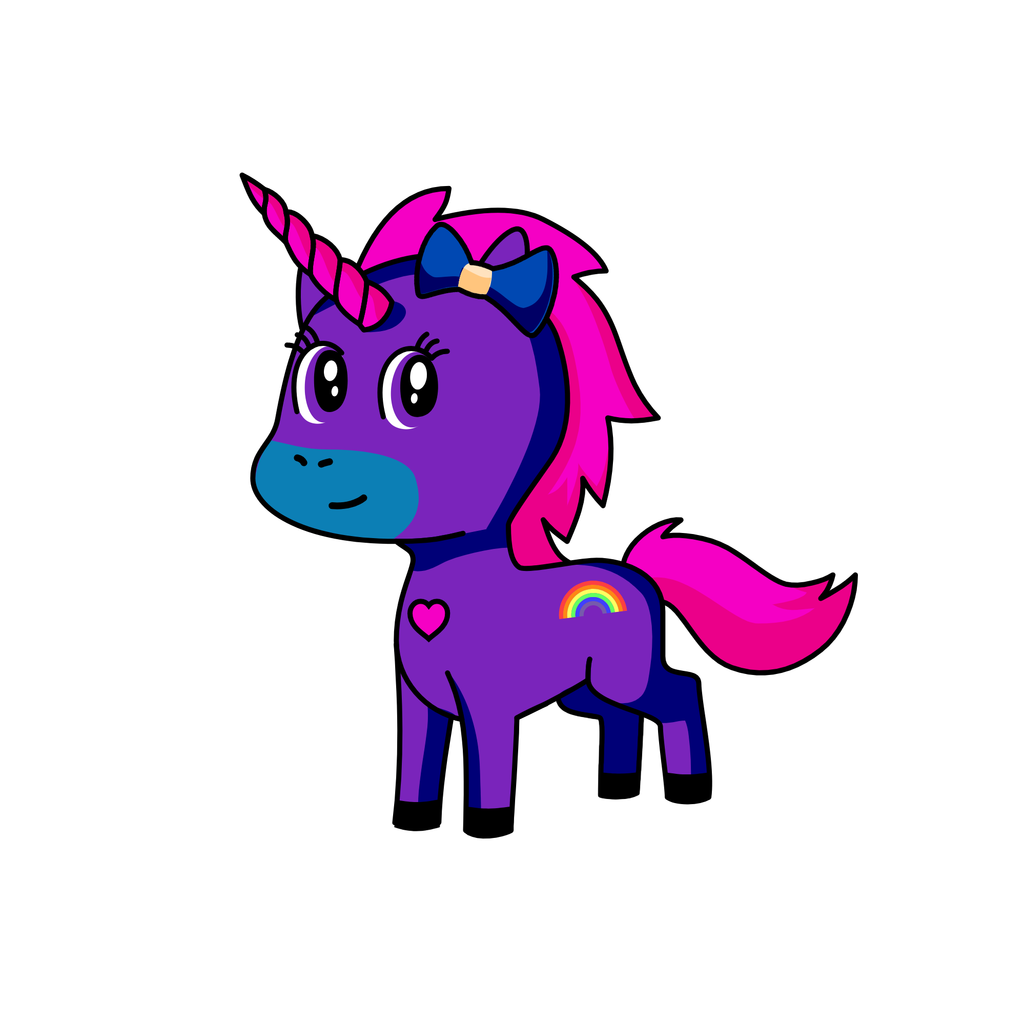 Violet Heartshine, the unicorn
