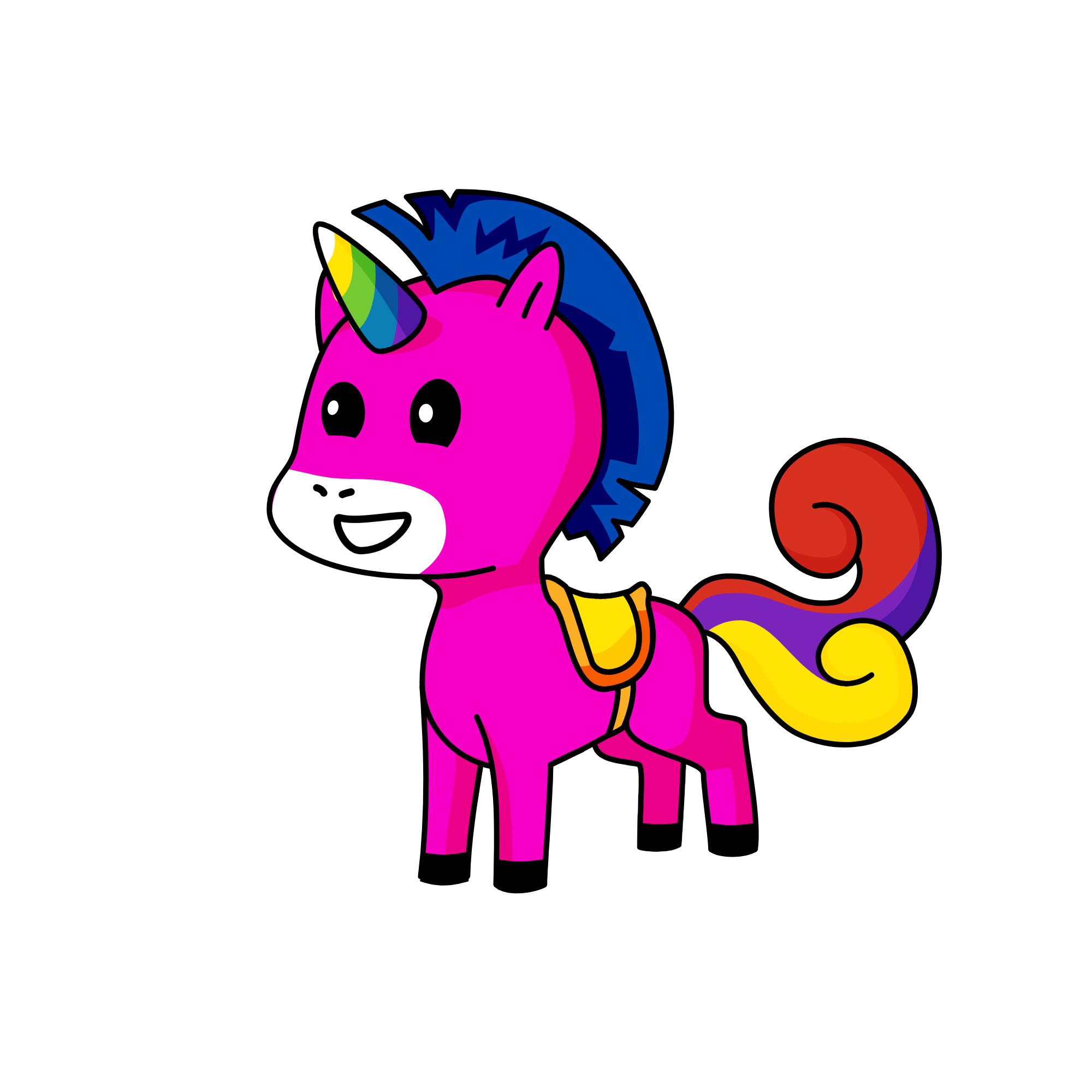 Rainbow, the unicorn