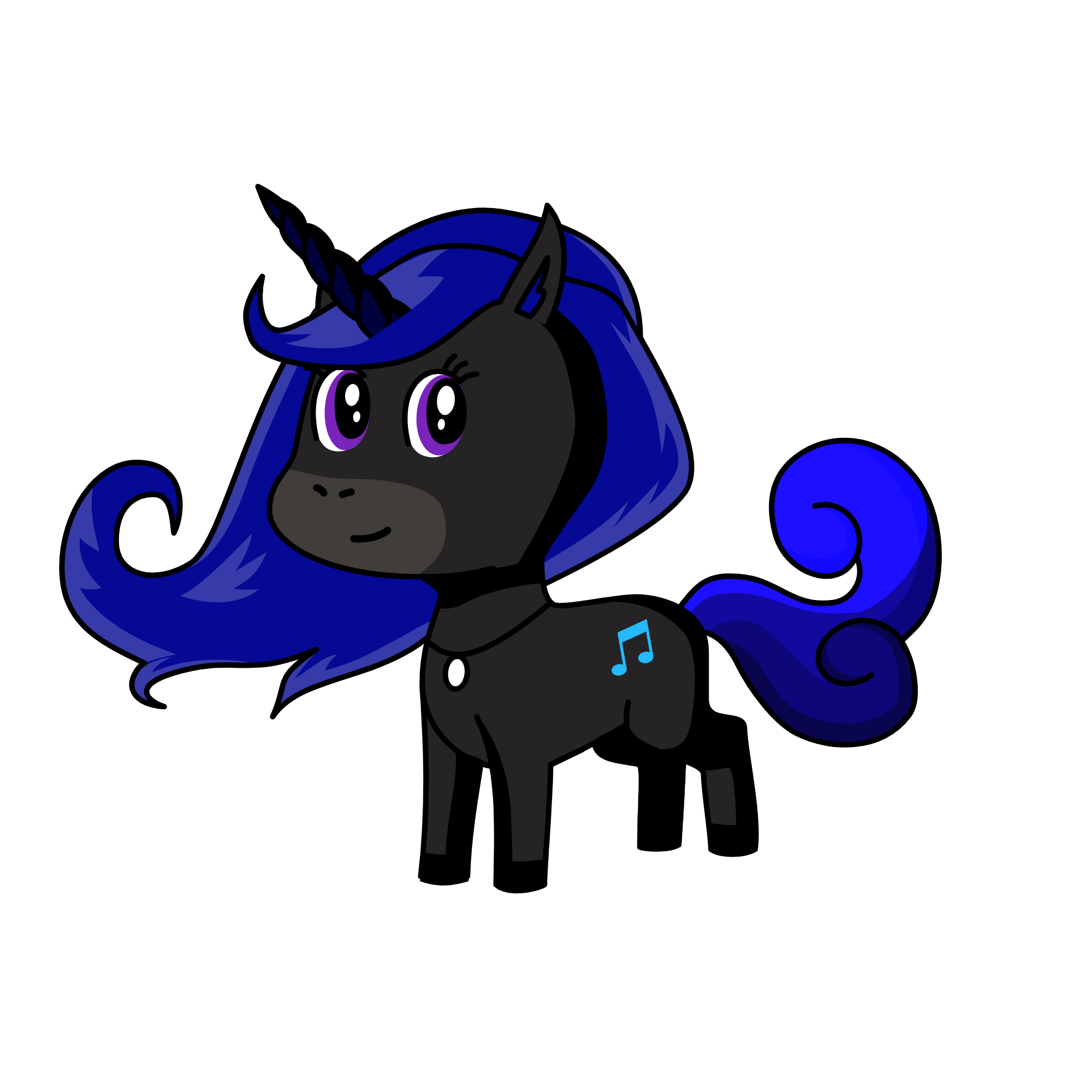 Midnight, the unicorn