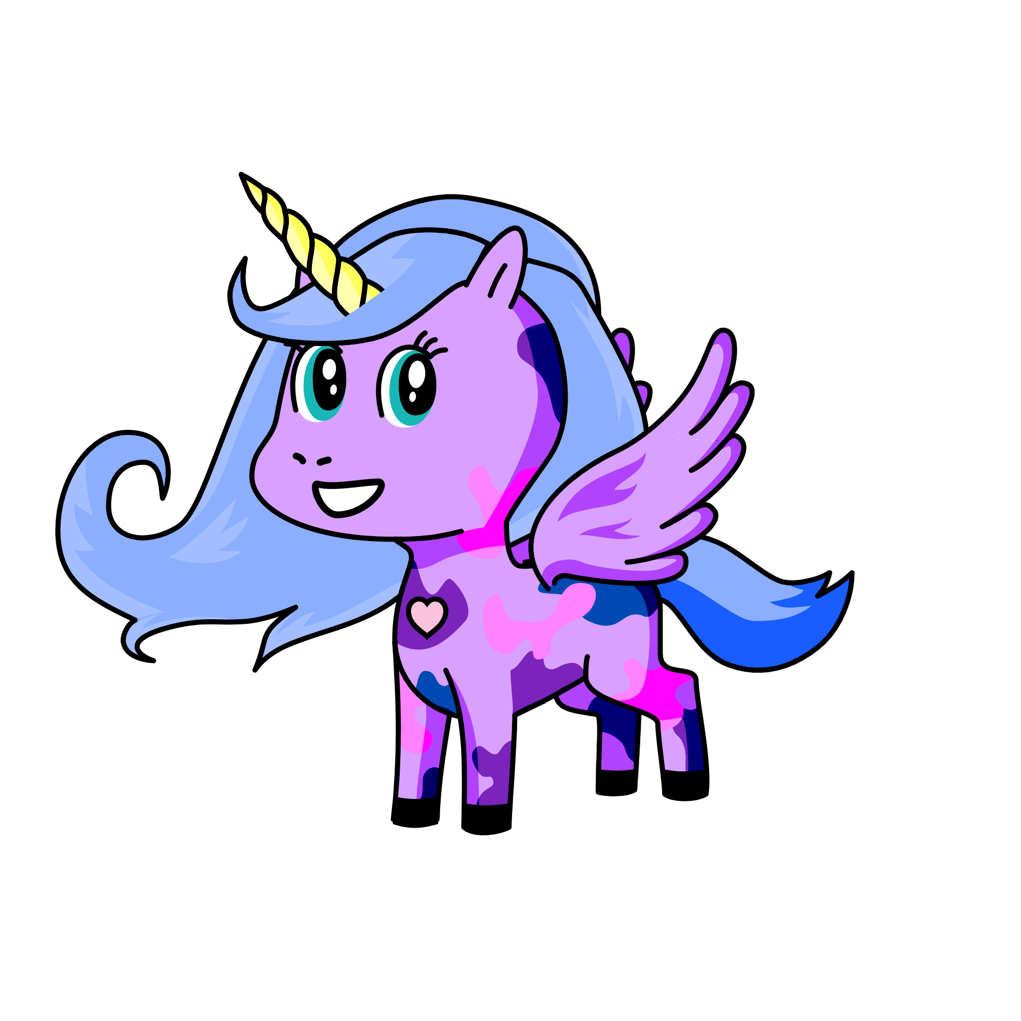 Poffy, the unicorn