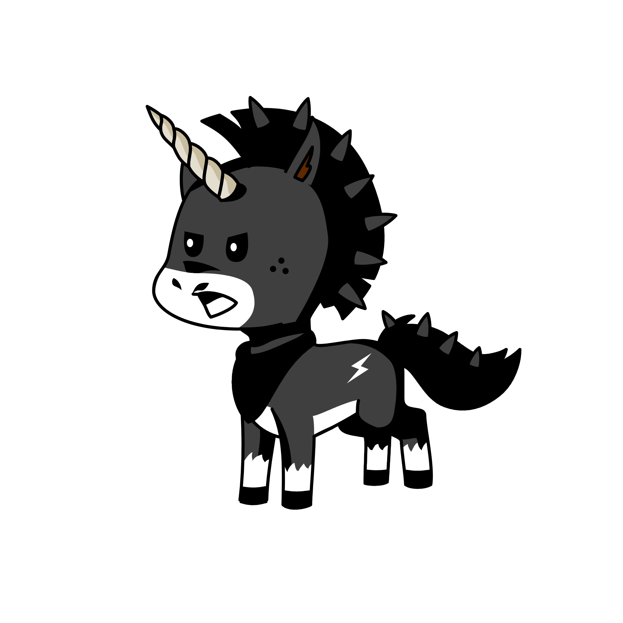 emo depressed bad boi, the unicorn