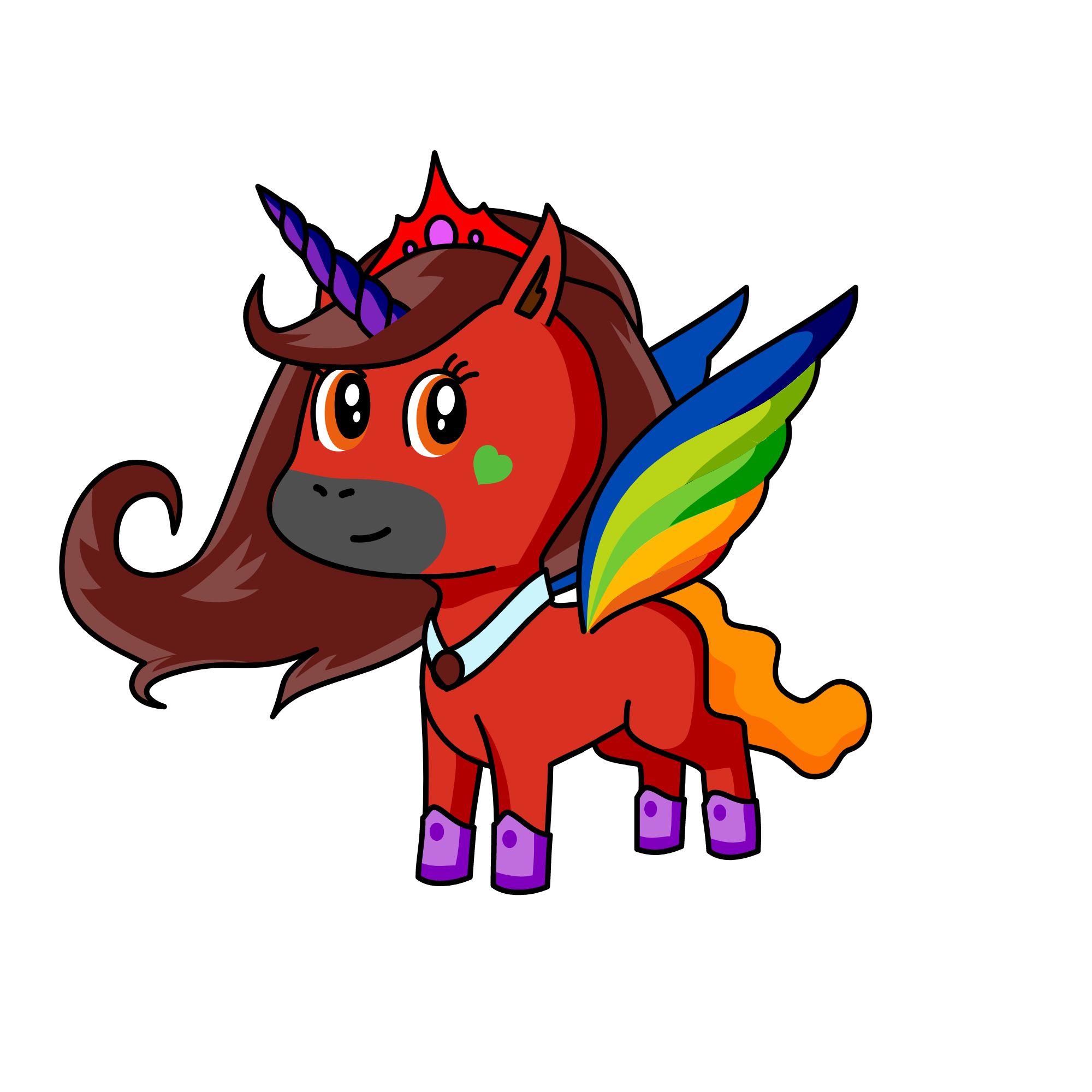 Crimsonia, the unicorn