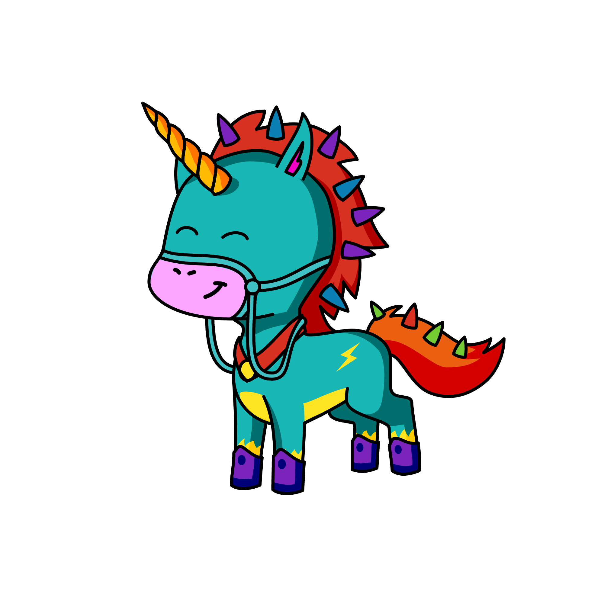 Toxic lighting, the unicorn