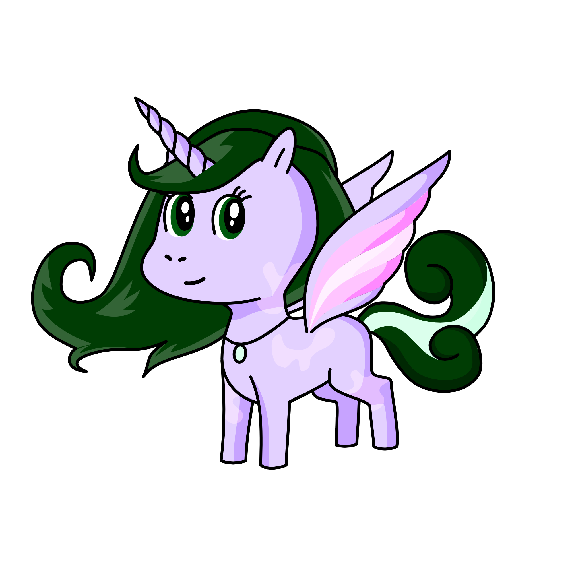 Moonfeather, the unicorn