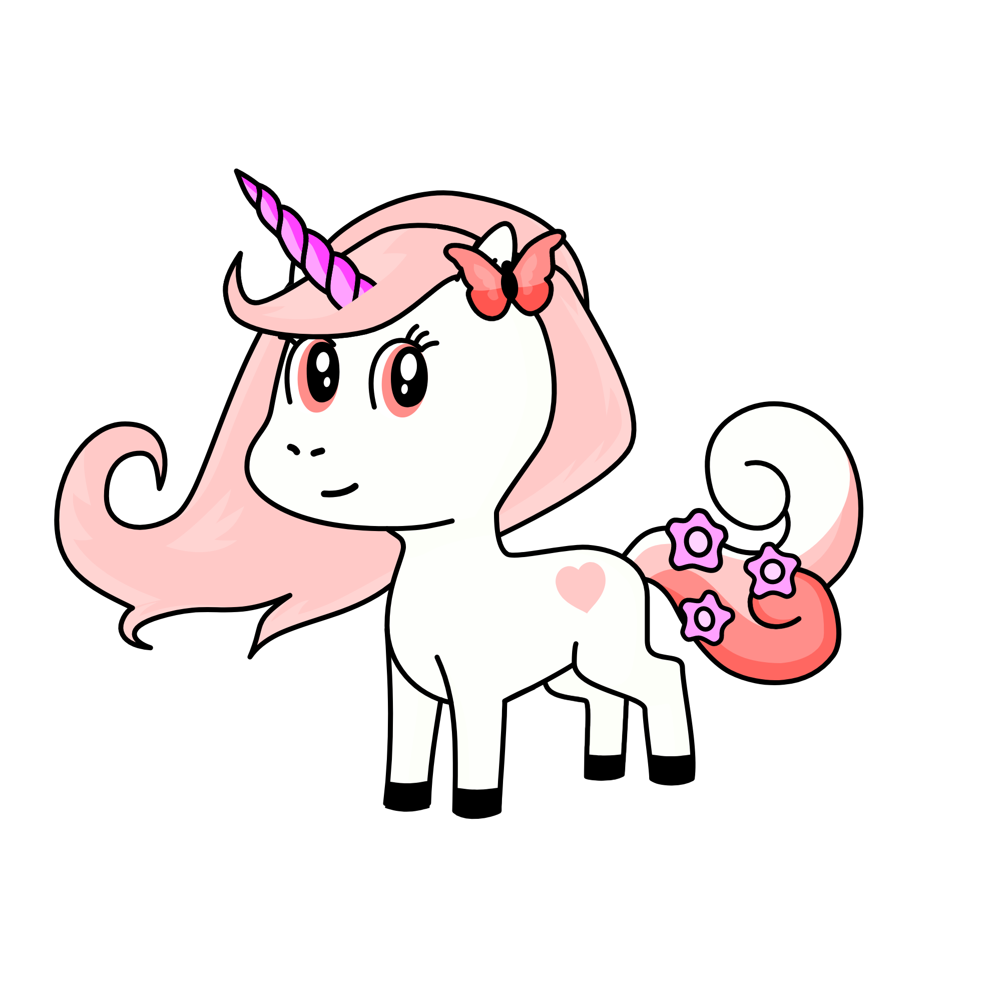 Pinky, the unicorn