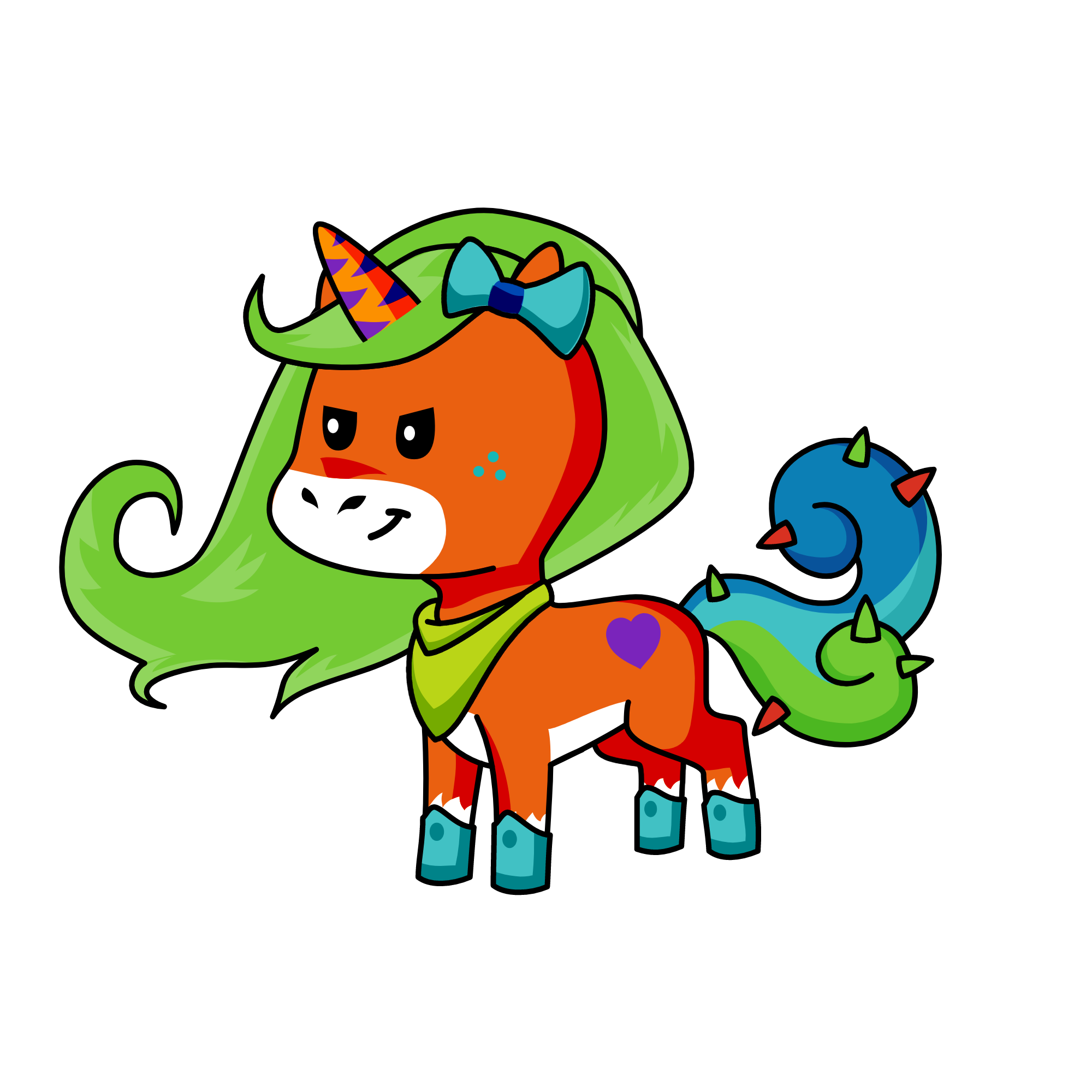 nice C O L OR S !, the unicorn