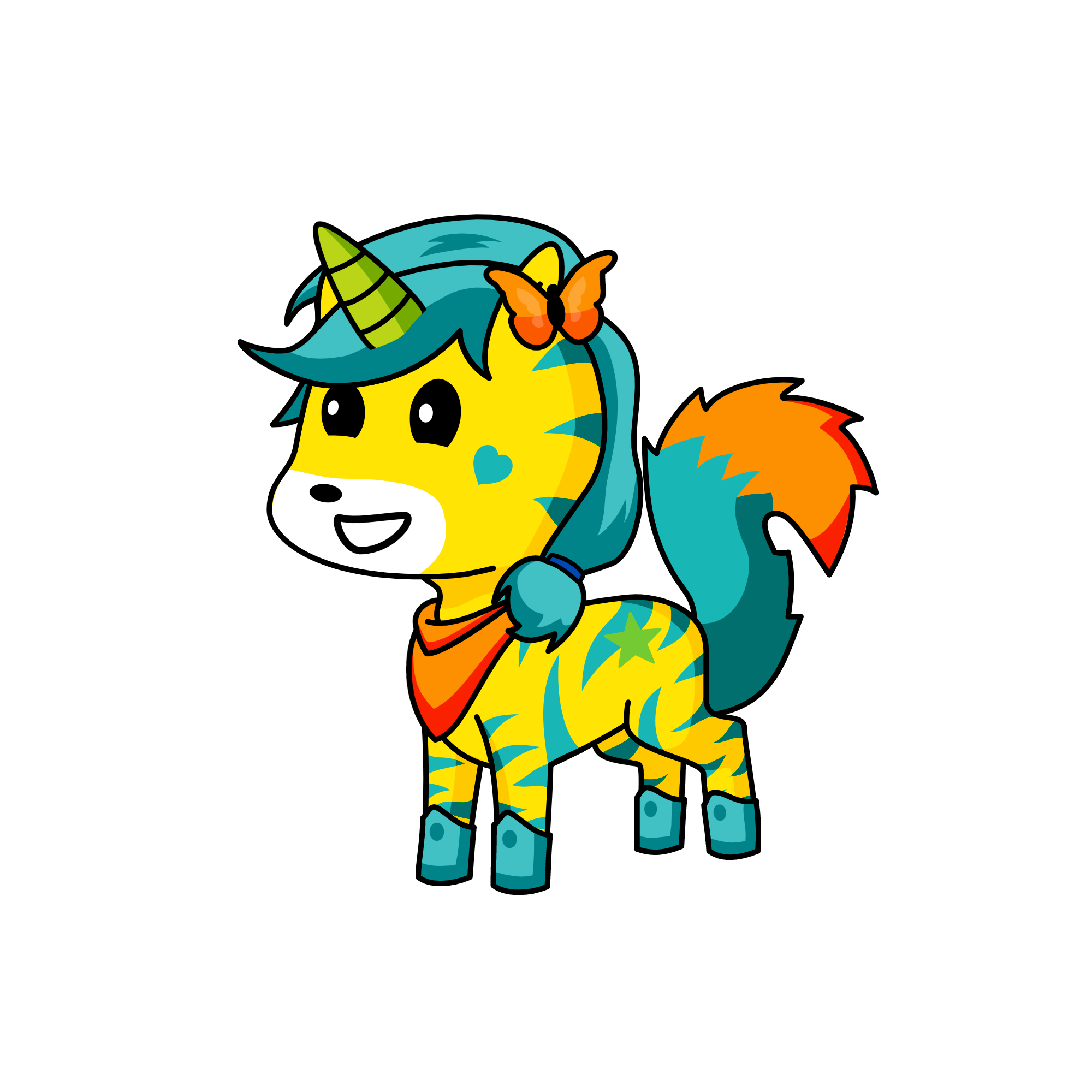 orangey, the unicorn