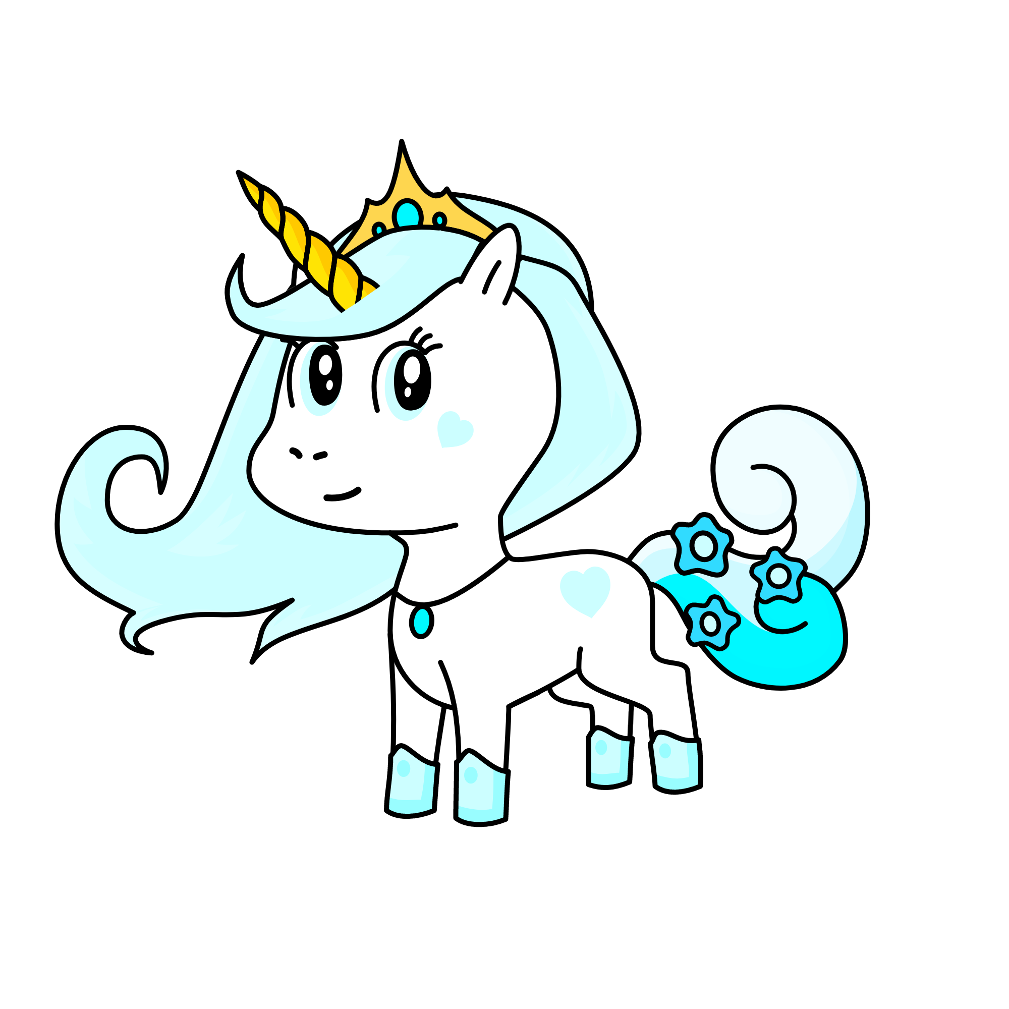 Snowy, the unicorn