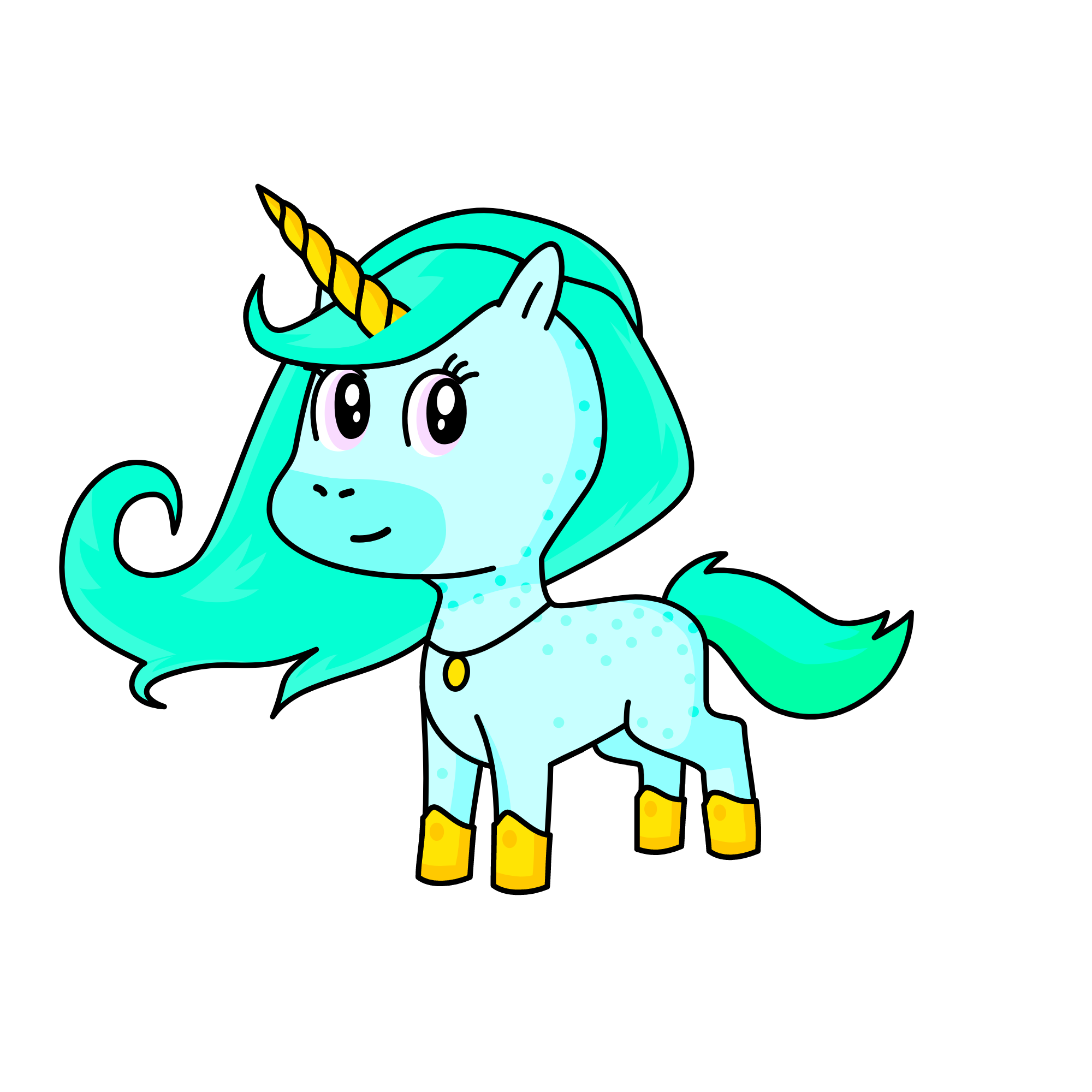 Winter, the unicorn