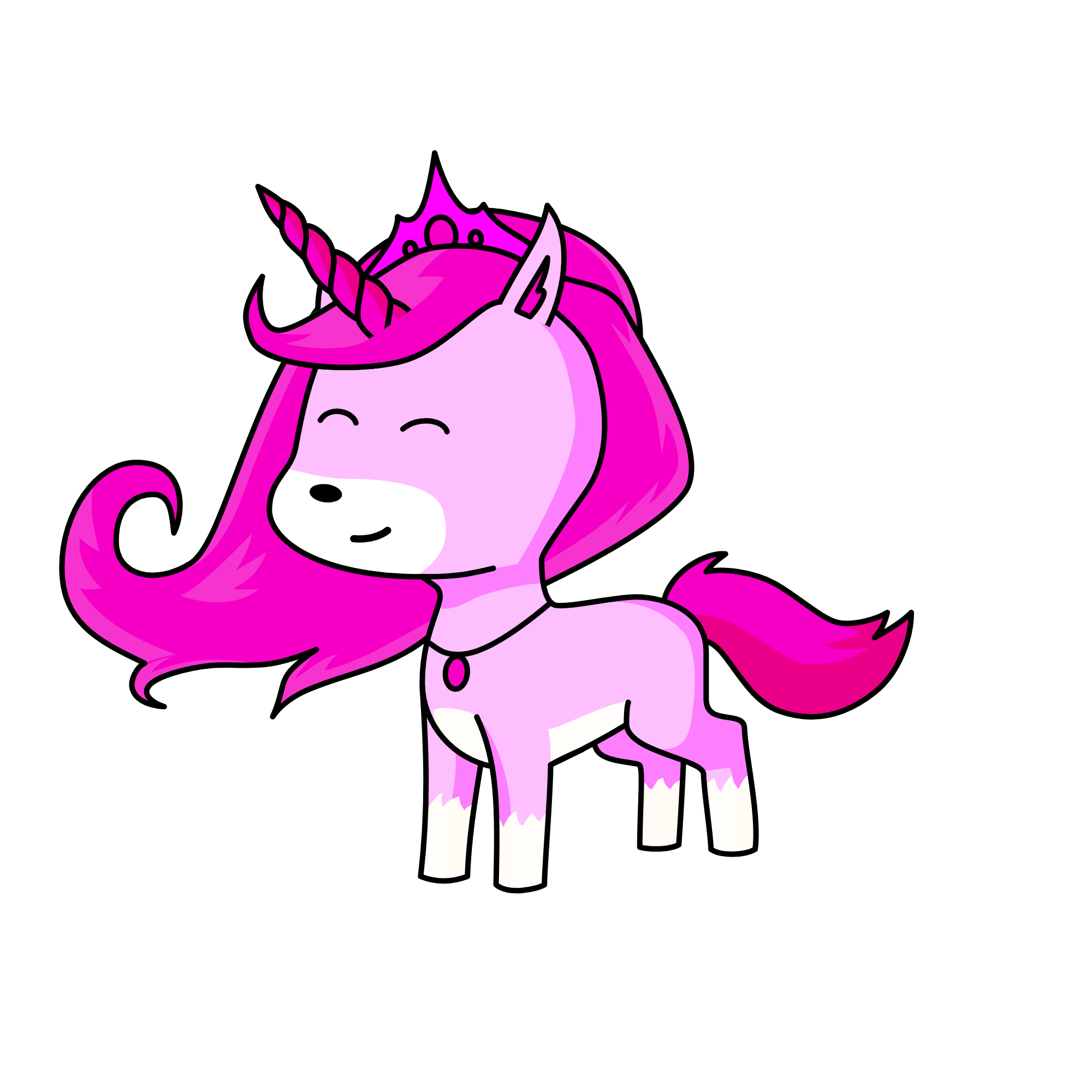 queen sparkly rainbows, the unicorn