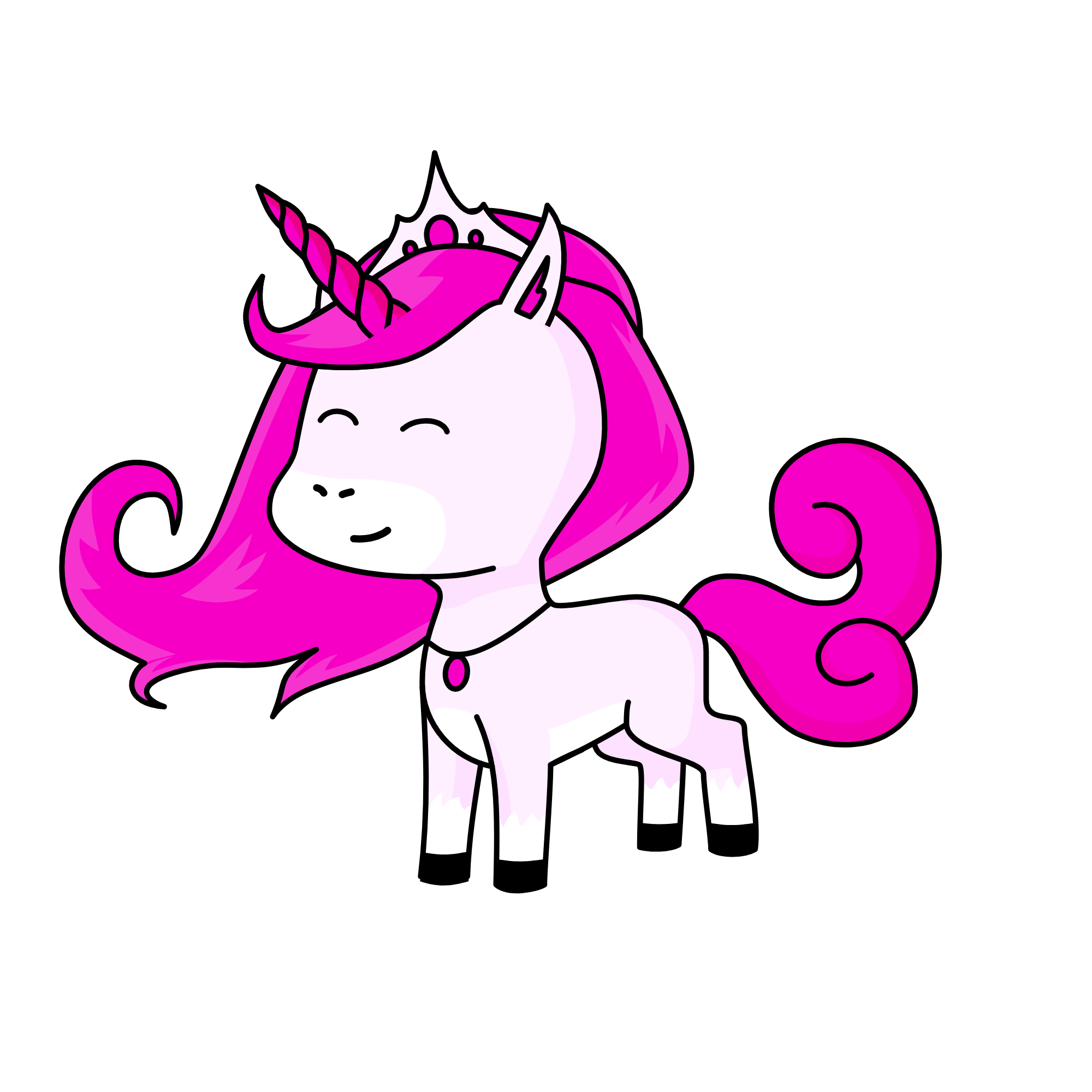 queen sparkly rainbows, the unicorn