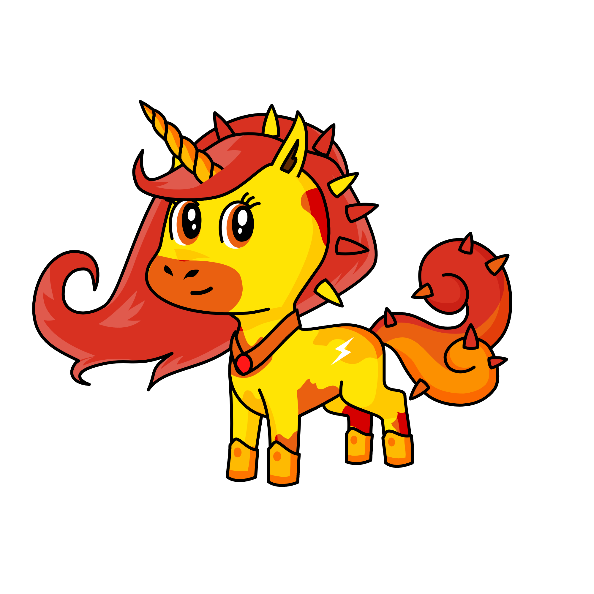 FlameDancer, the unicorn