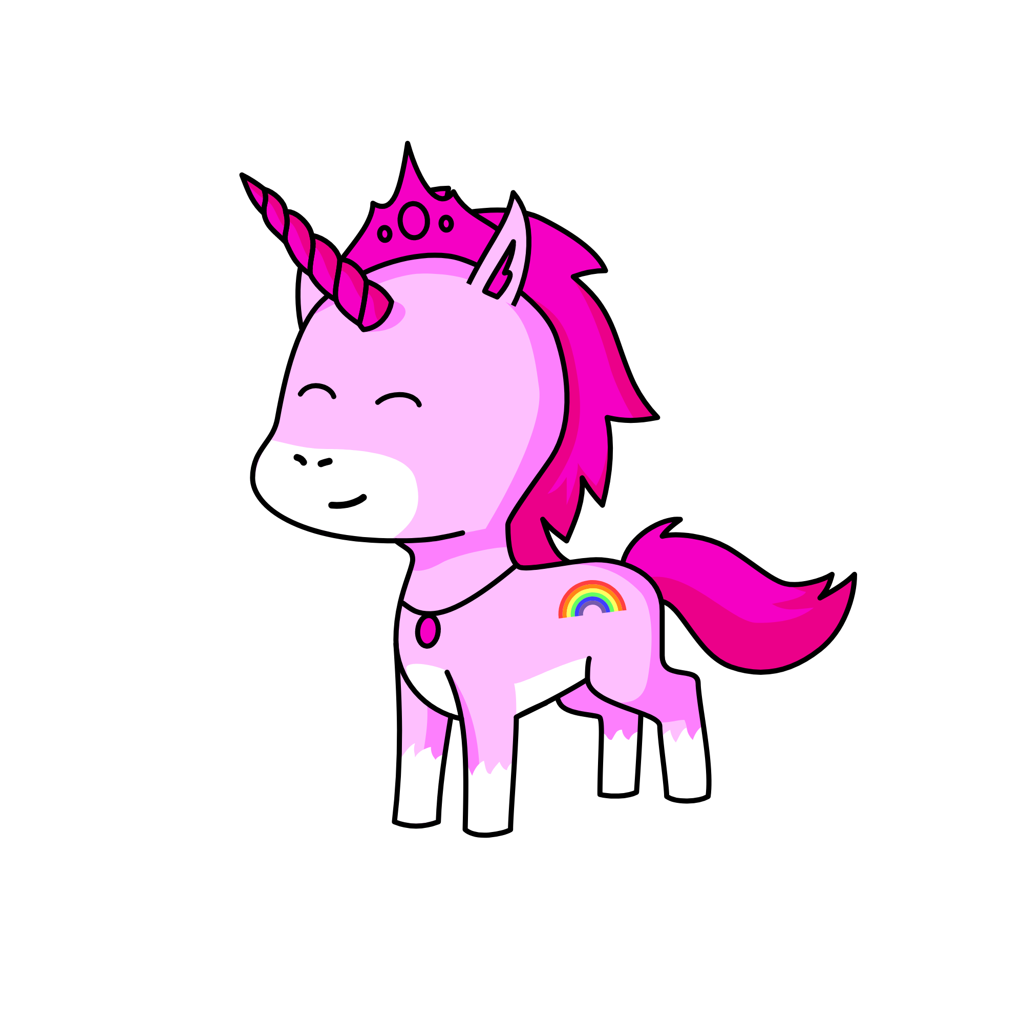 king sparkly rainbows, the unicorn