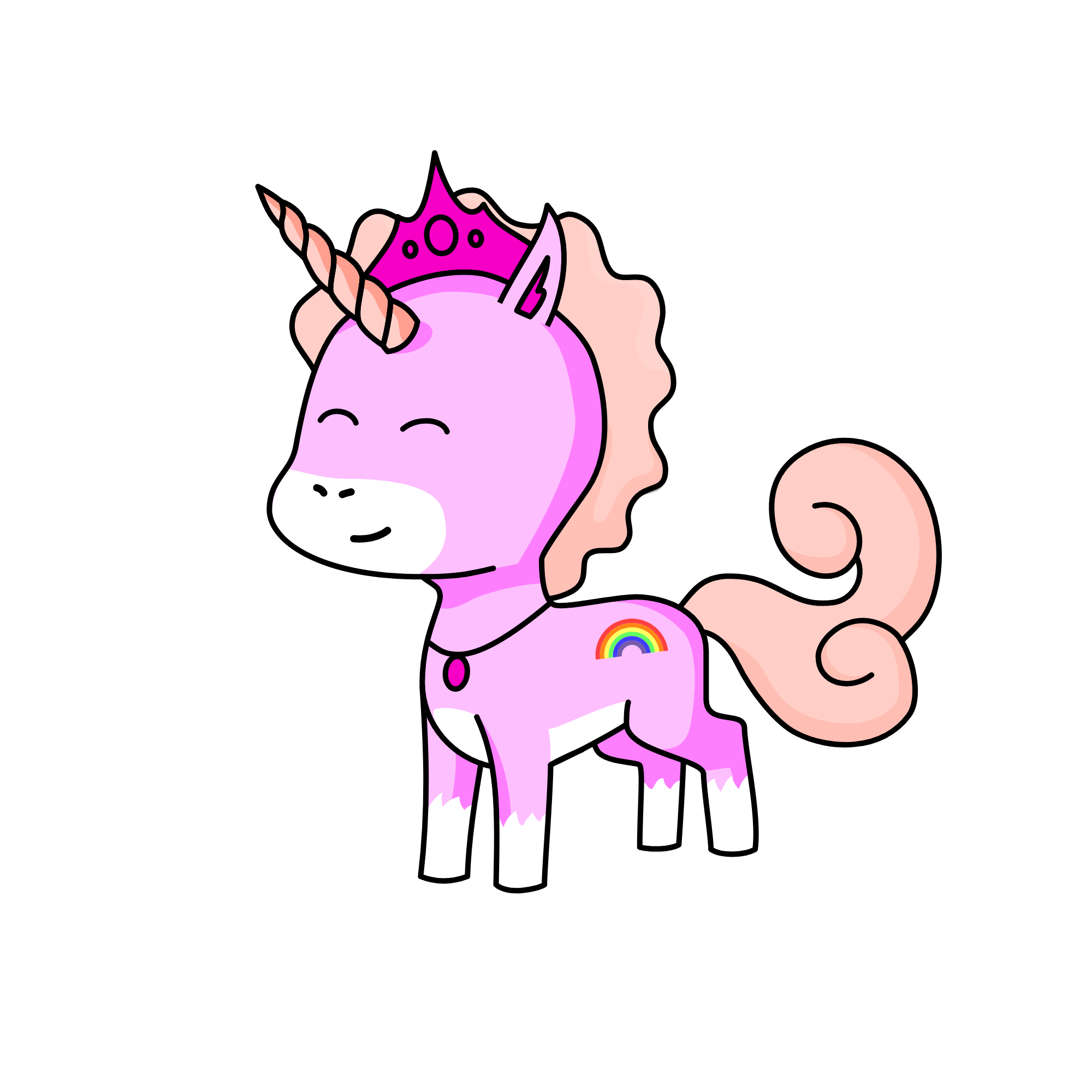 prince sparkly rainbows, the unicorn