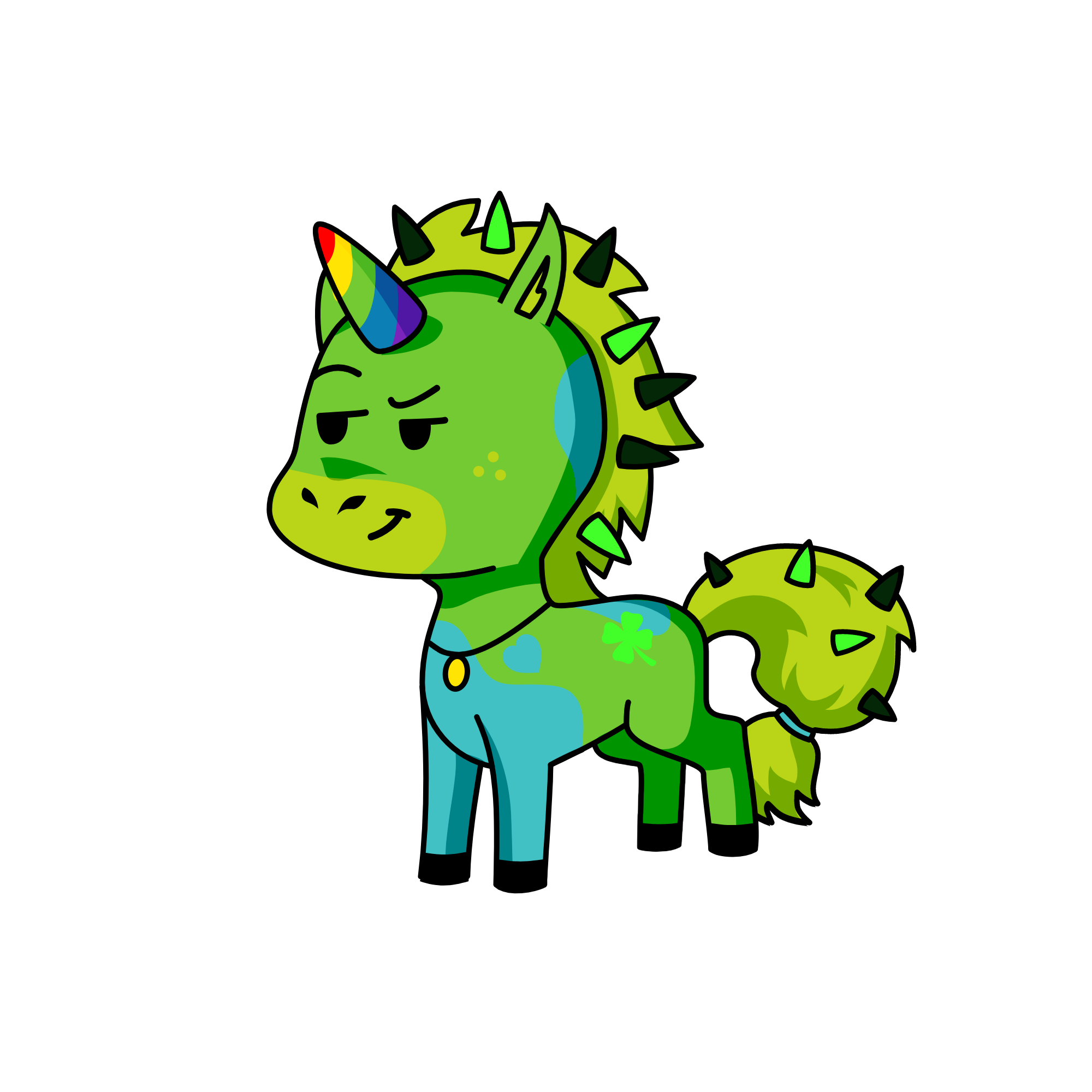 green tea, the unicorn