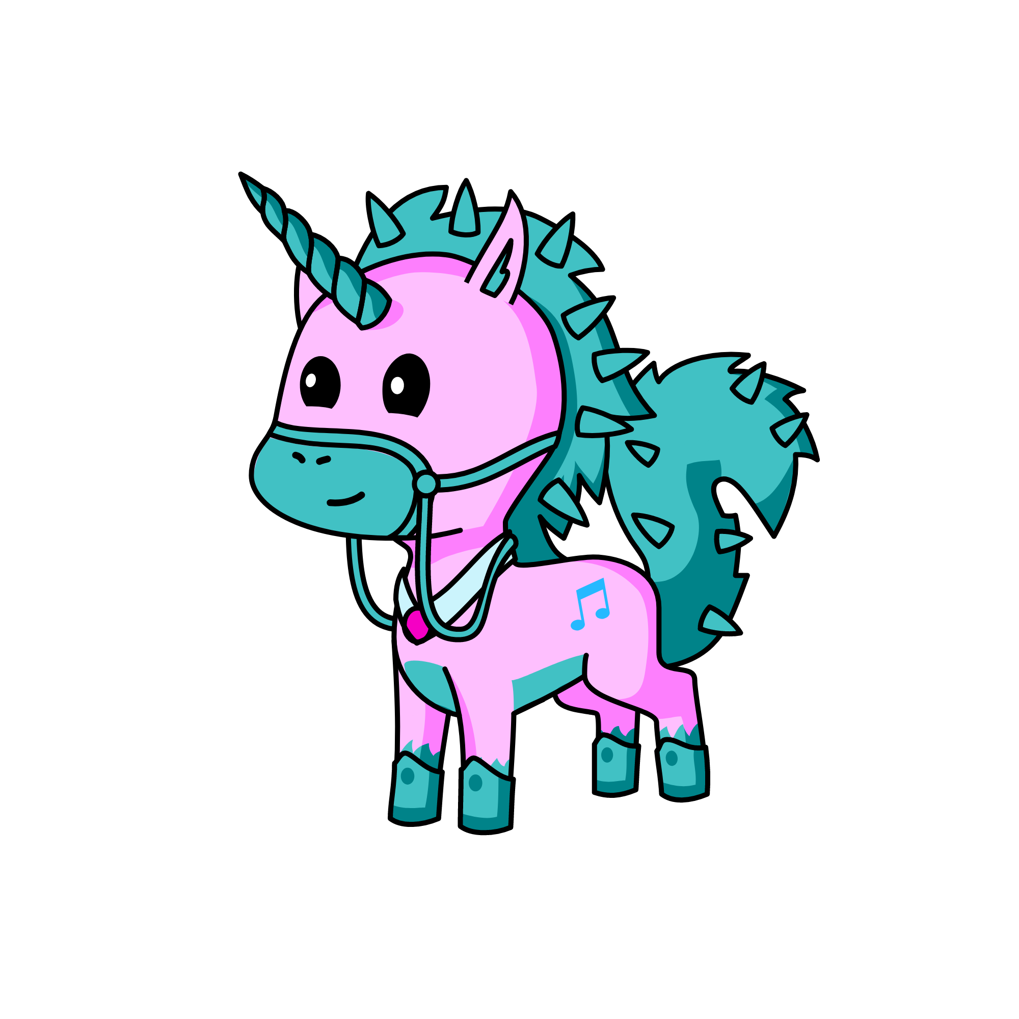 knight sparkly rainbows, the unicorn