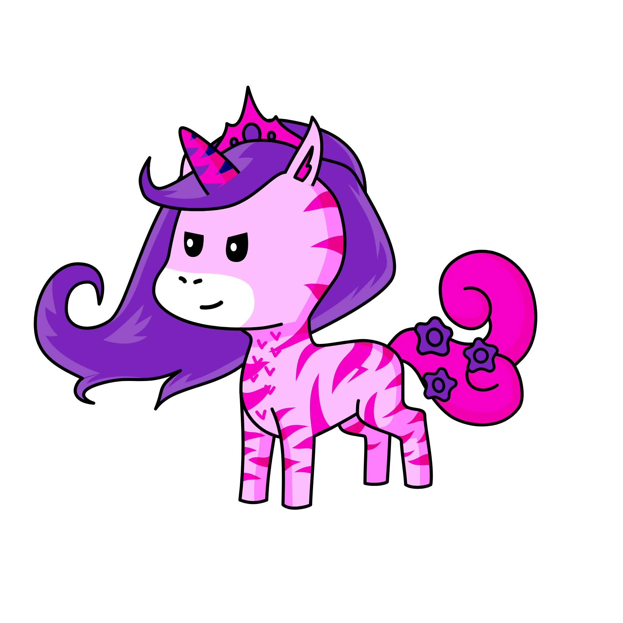 queen shadow rainbows, the unicorn