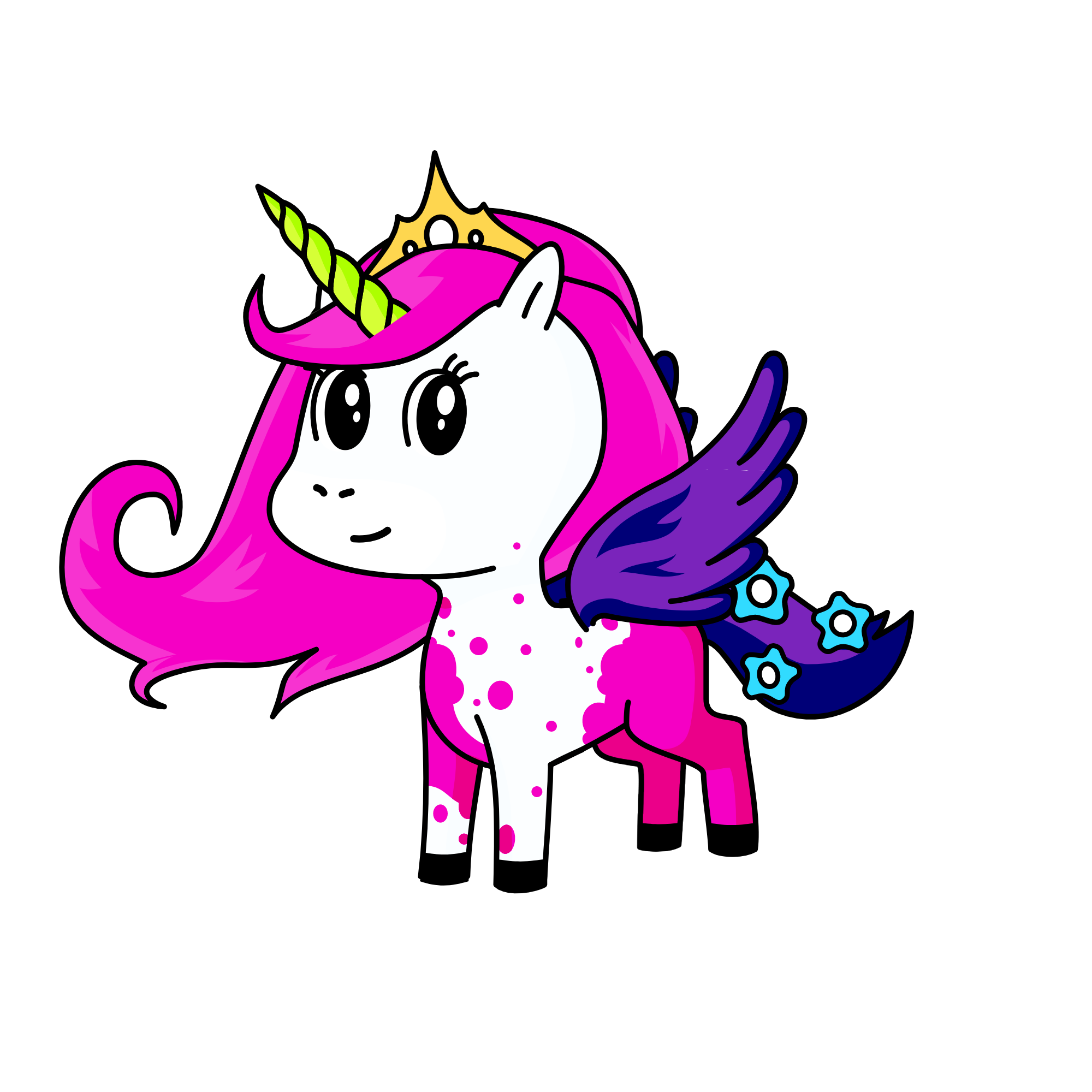 moonlight, the unicorn