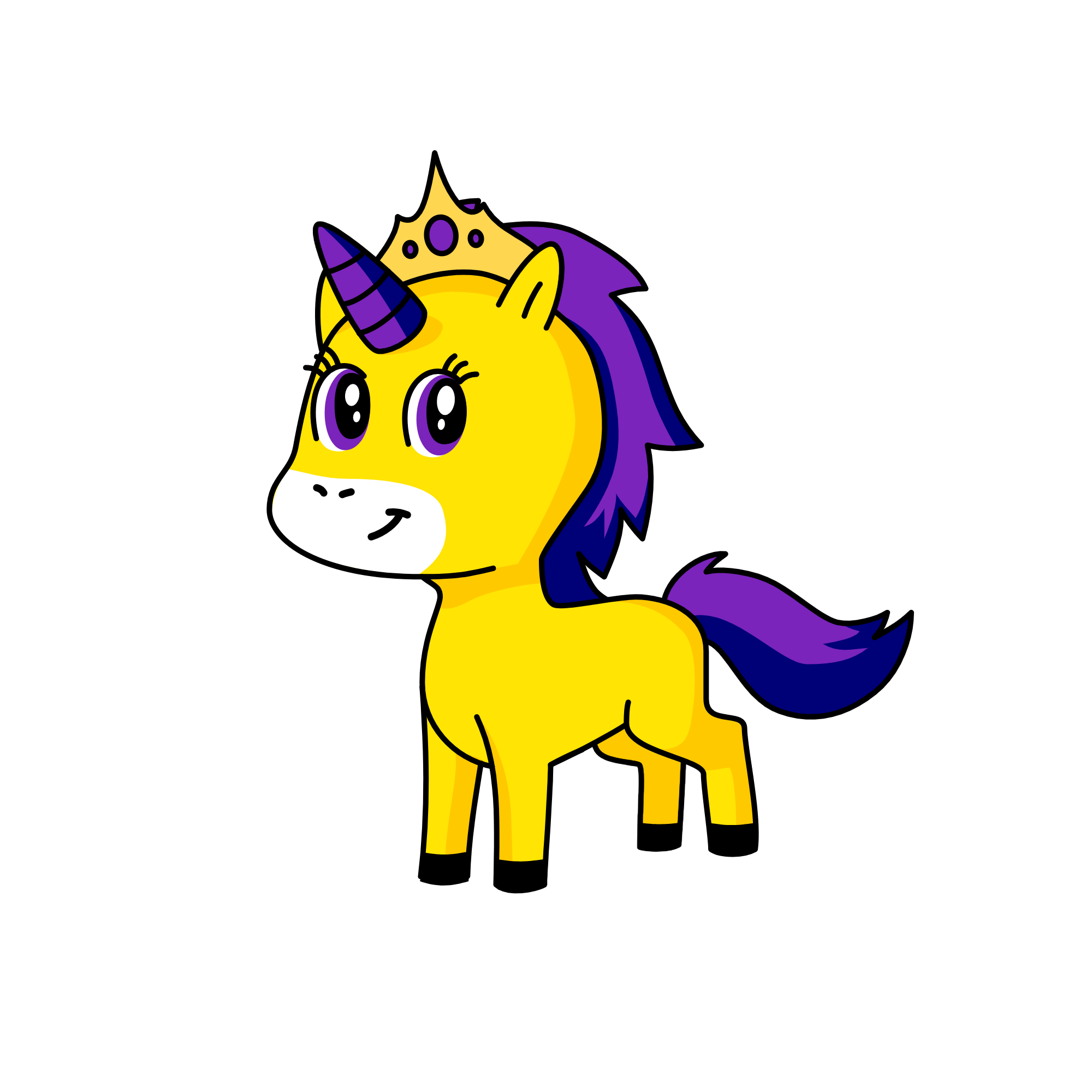 princess MIDNIGHT, the unicorn