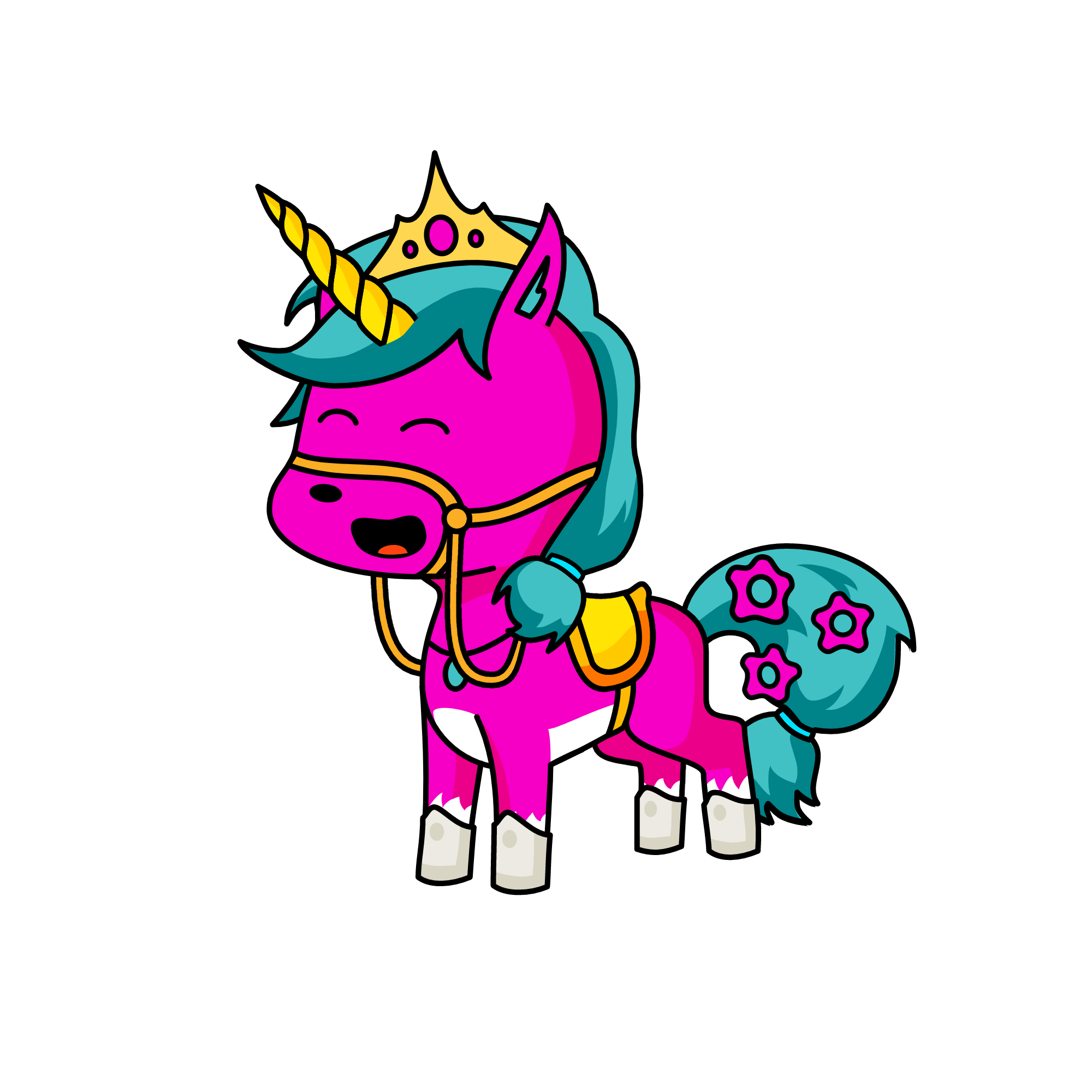 top, the unicorn