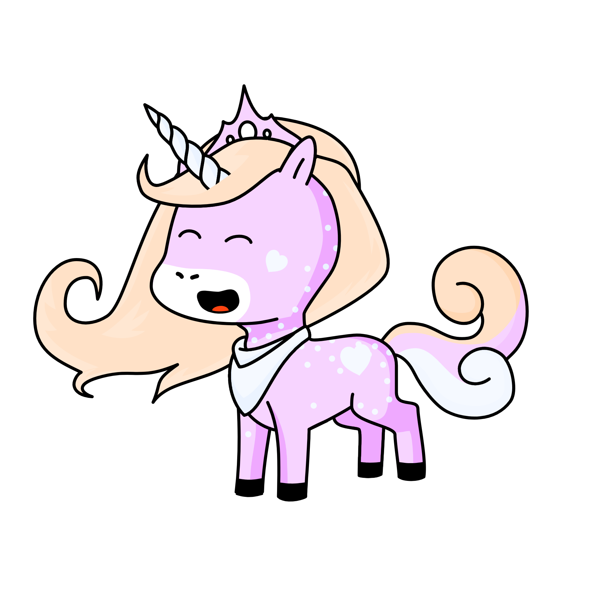unicorn rainbow glitter fluffy pink, the unicorn