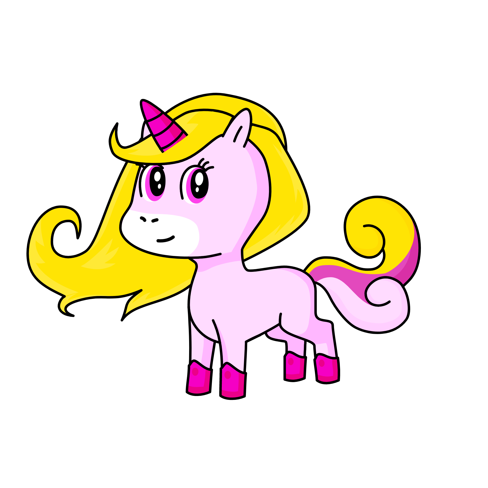 Fuzzy, the unicorn