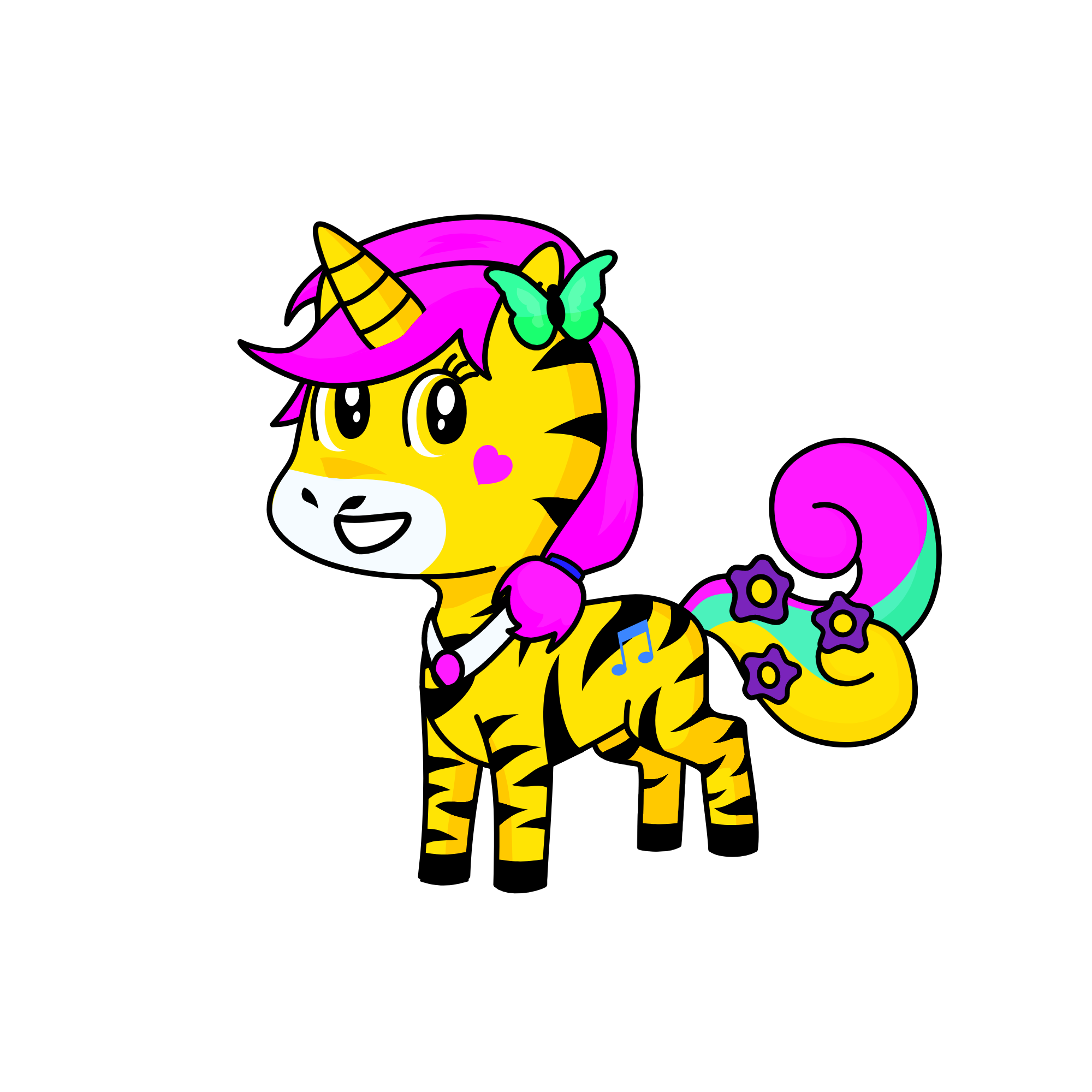 Diamond Aura, the unicorn