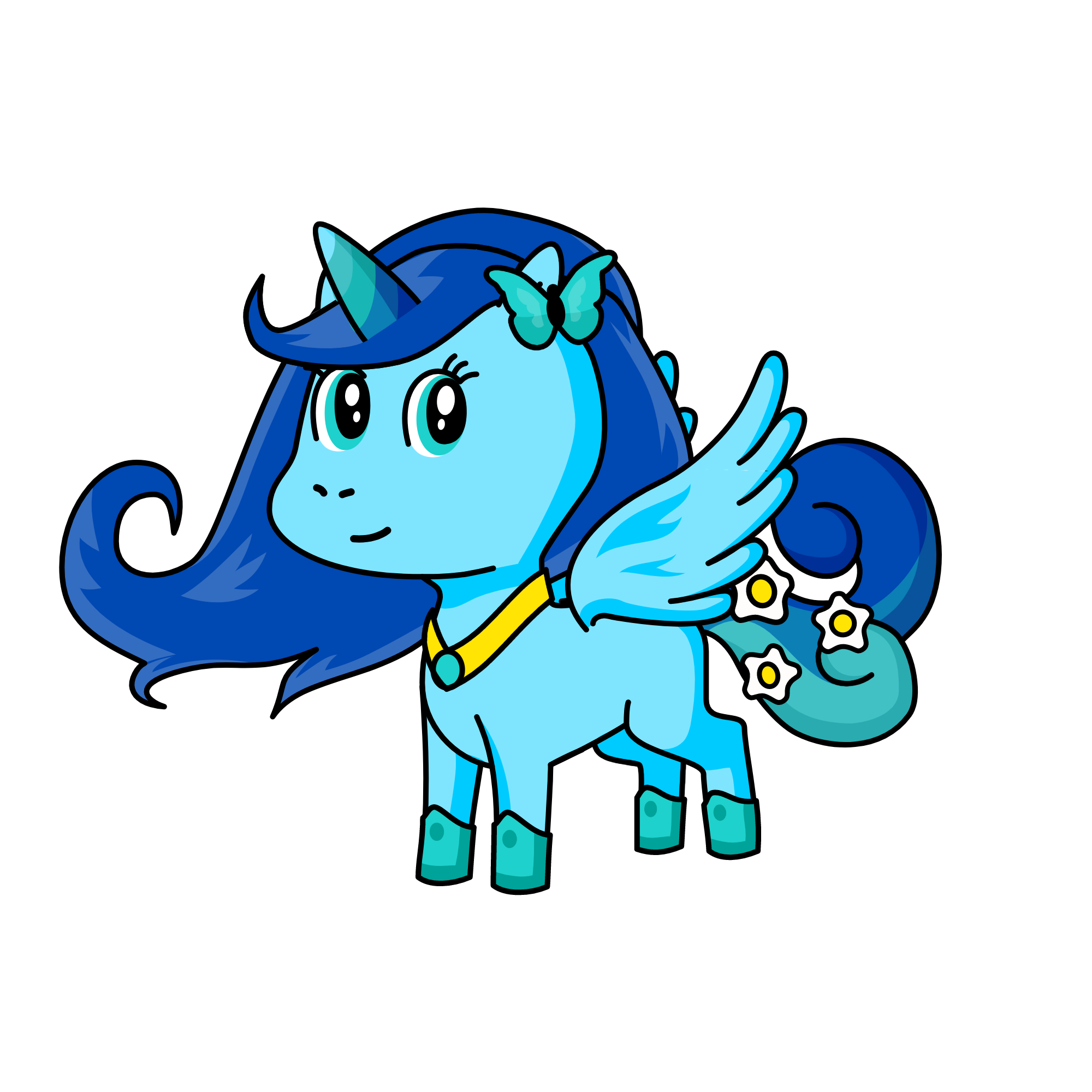 Bluebell, the unicorn