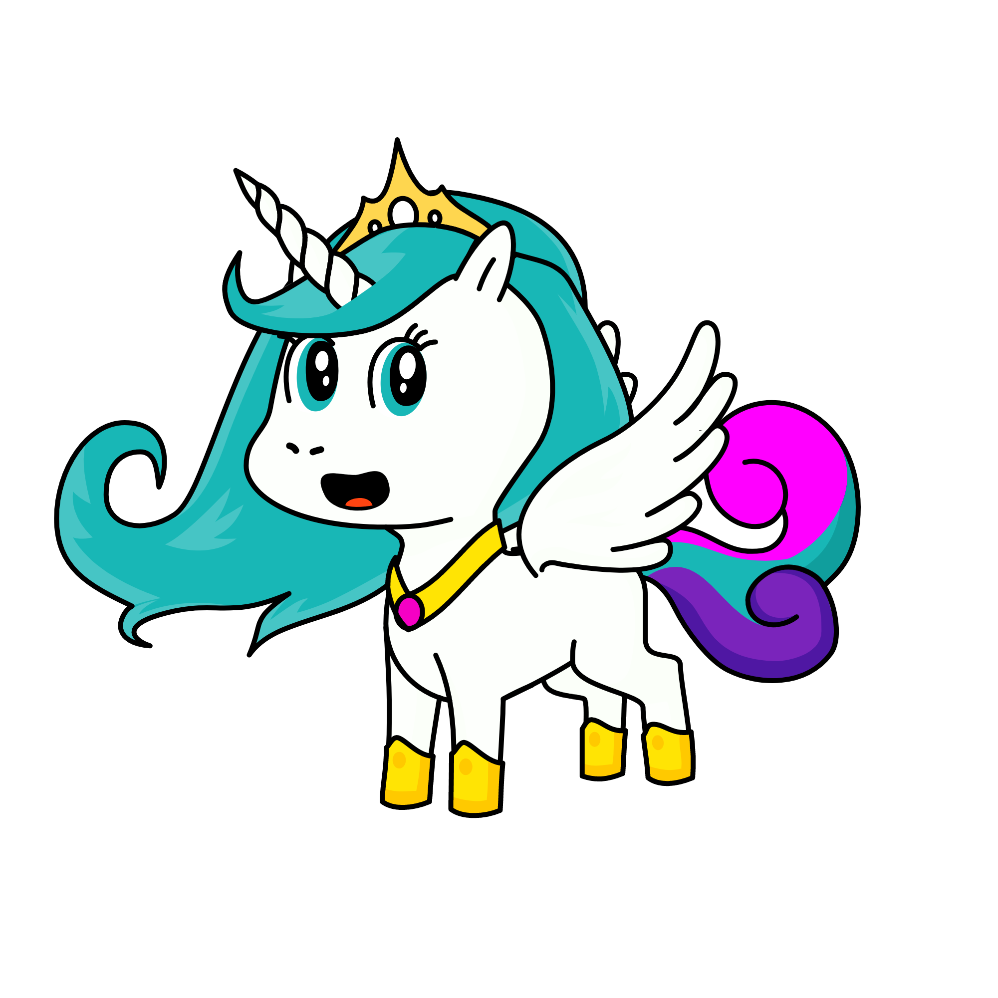 Celestia , the unicorn