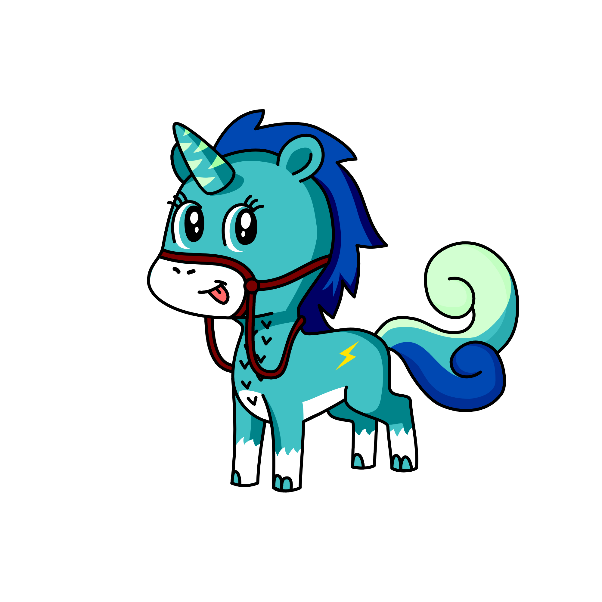 cloud sparkles, the unicorn