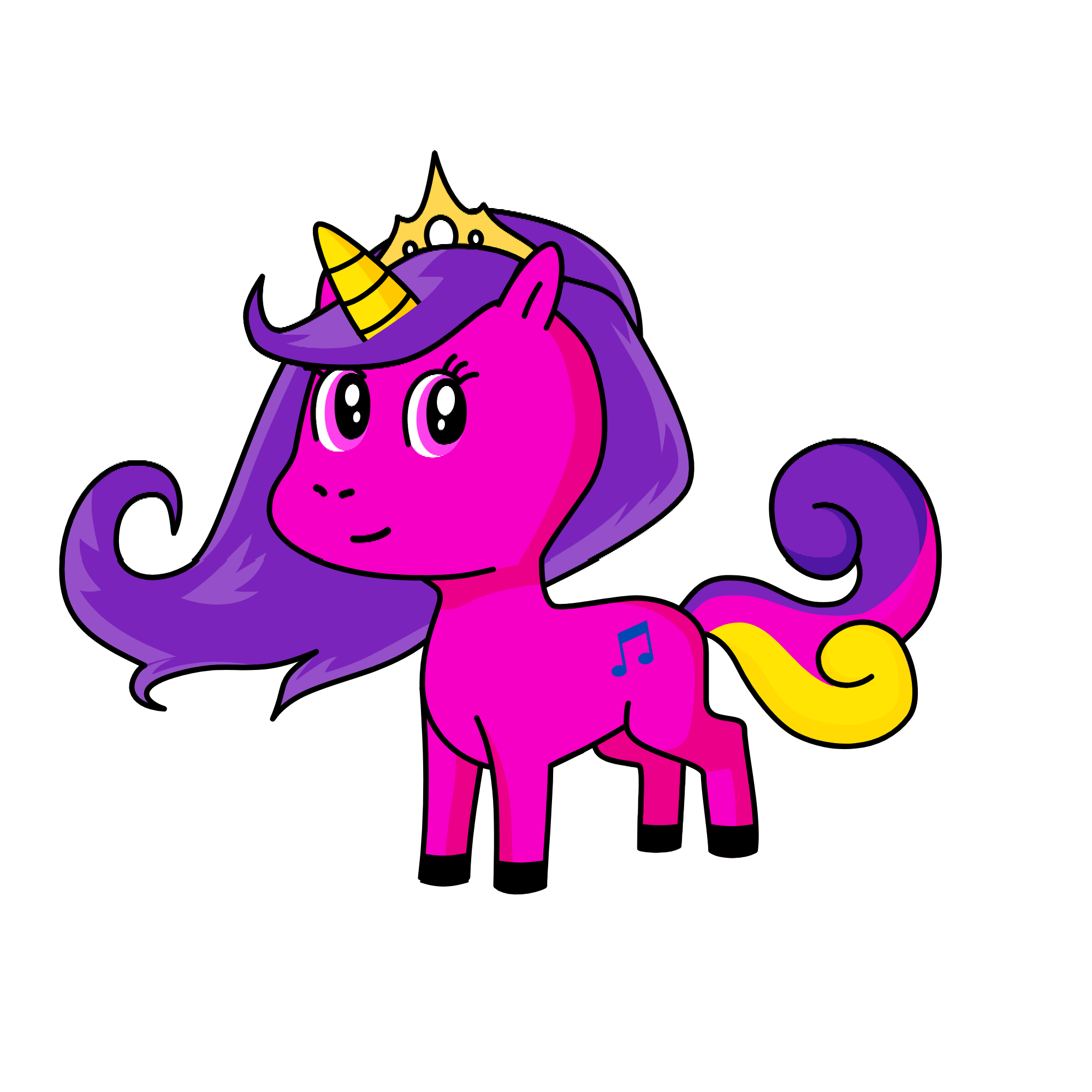 Princess Music, the unicorn