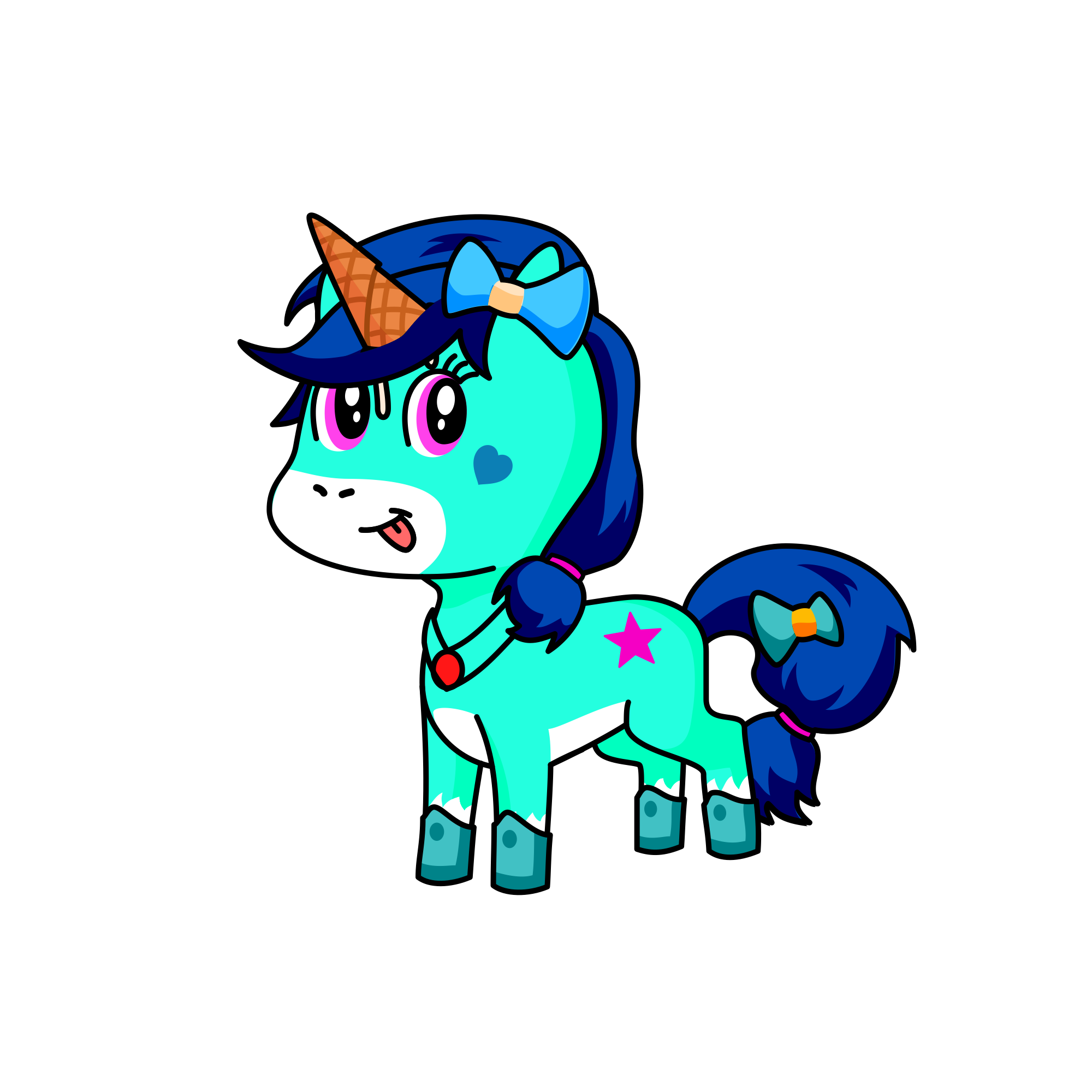 Ice craem, the unicorn