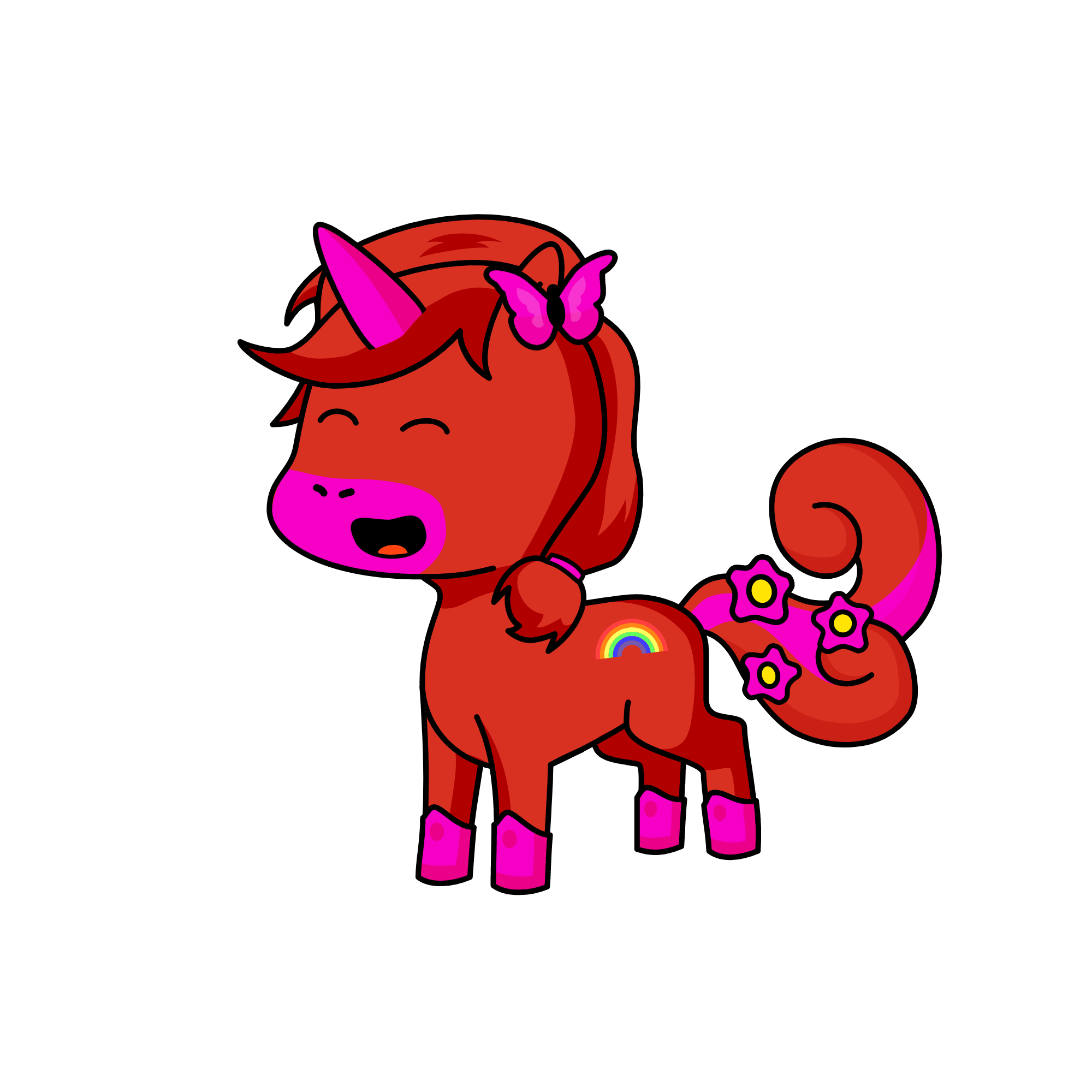 rose, the unicorn