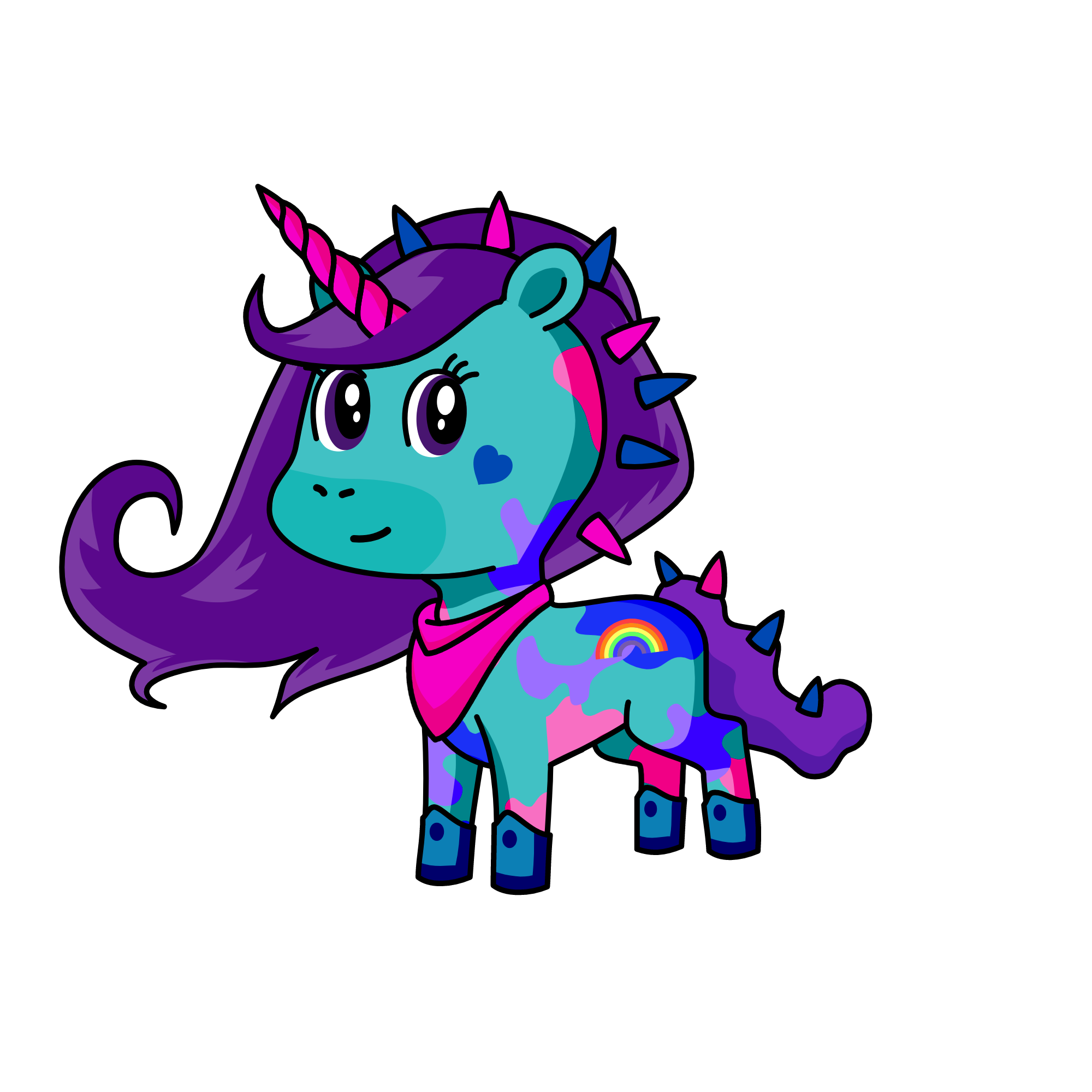 MultiColorCorn, the unicorn