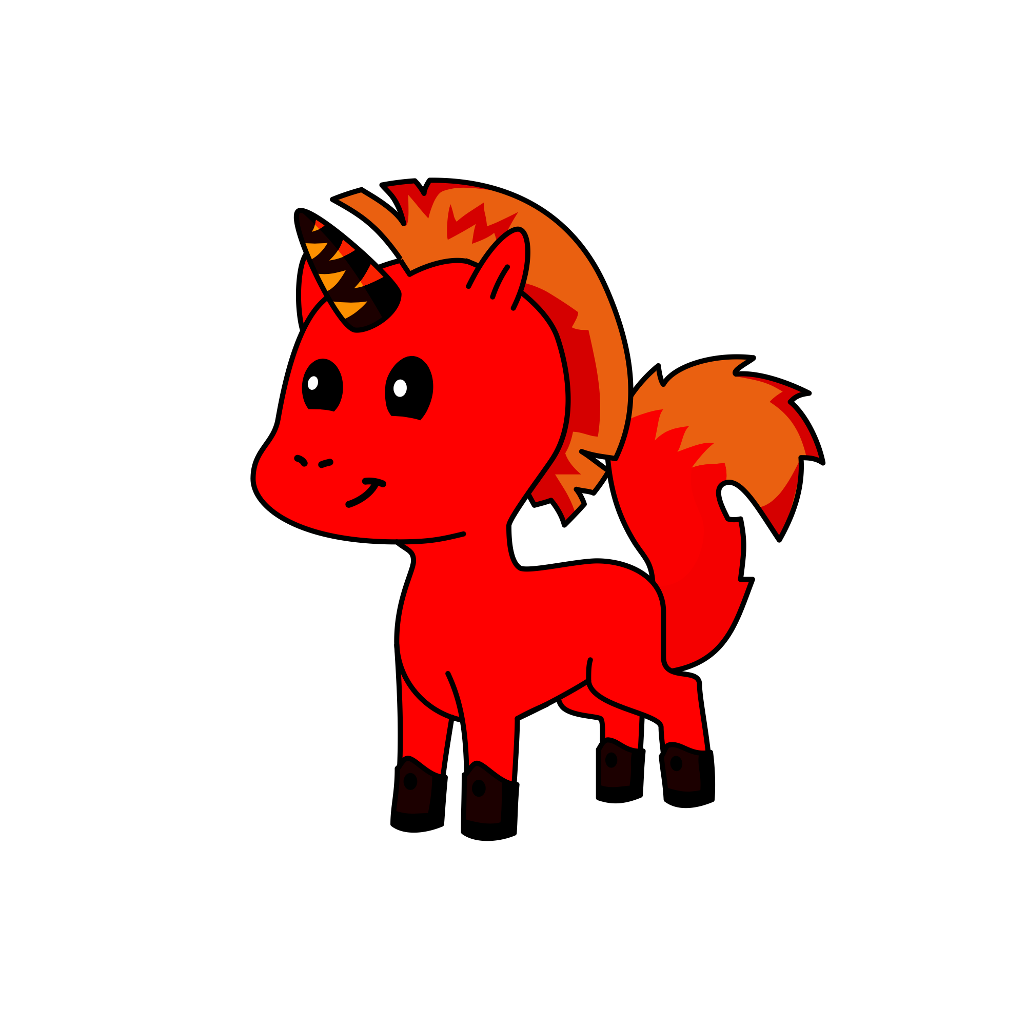 Flame, the unicorn