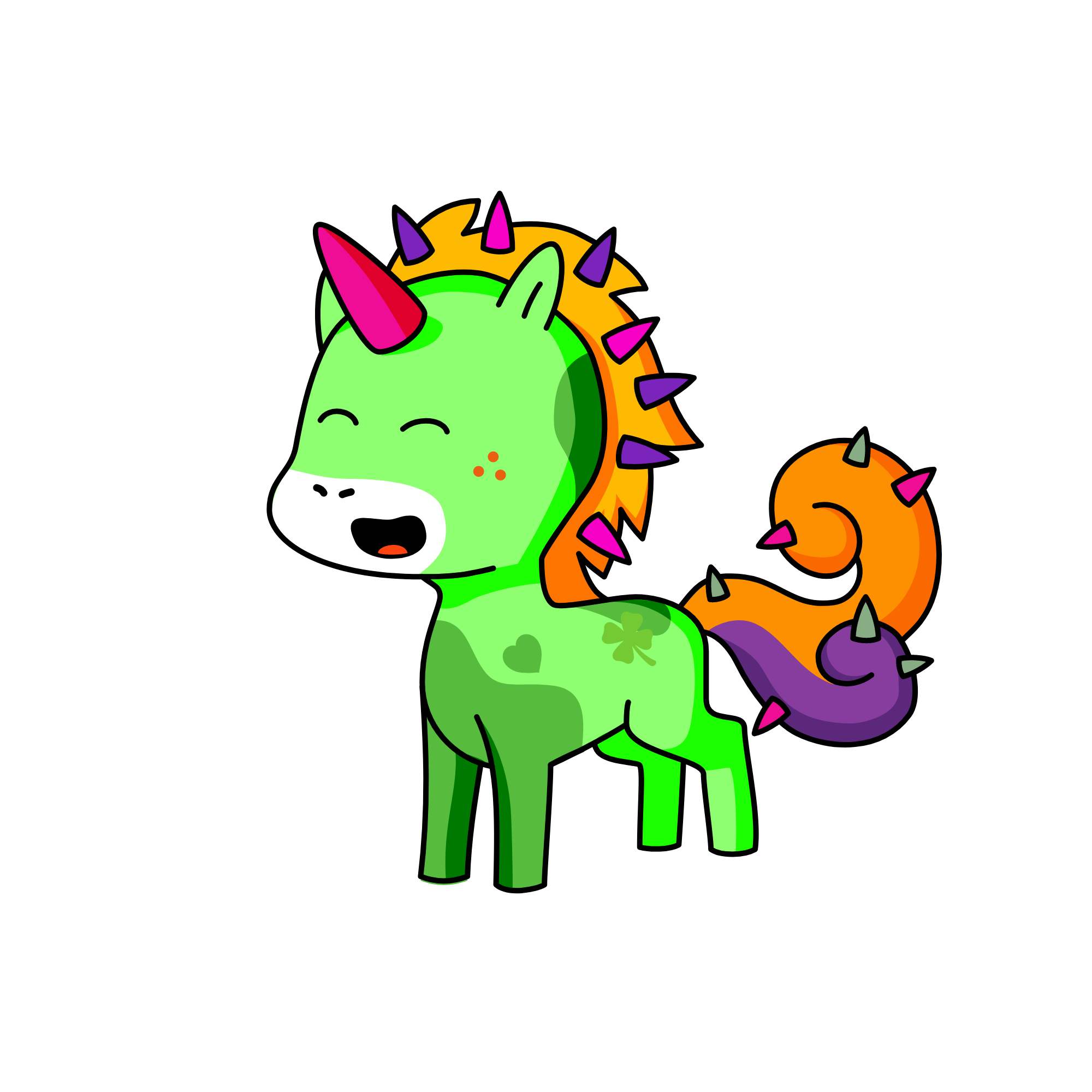 Spike, the unicorn