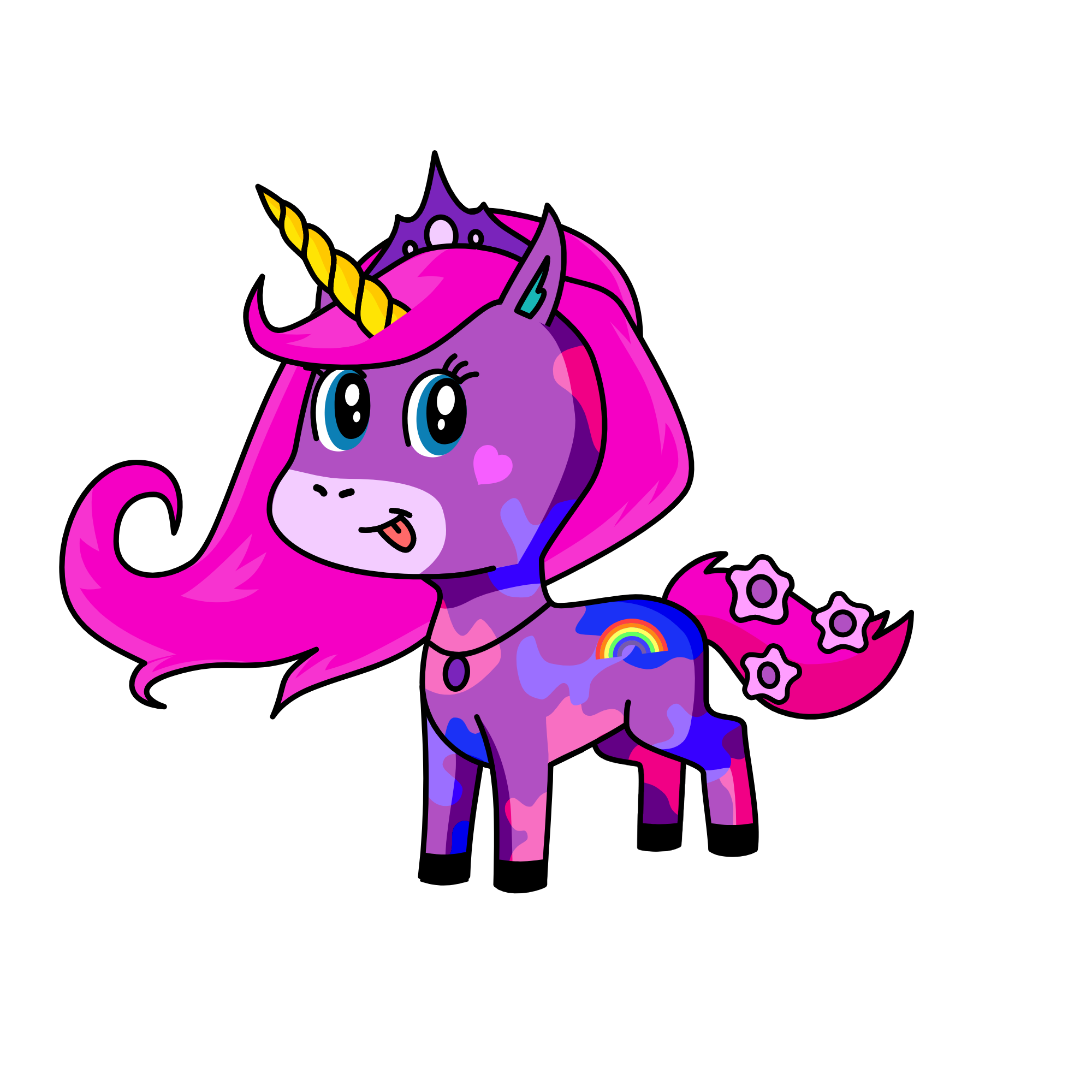 Splatters, the unicorn