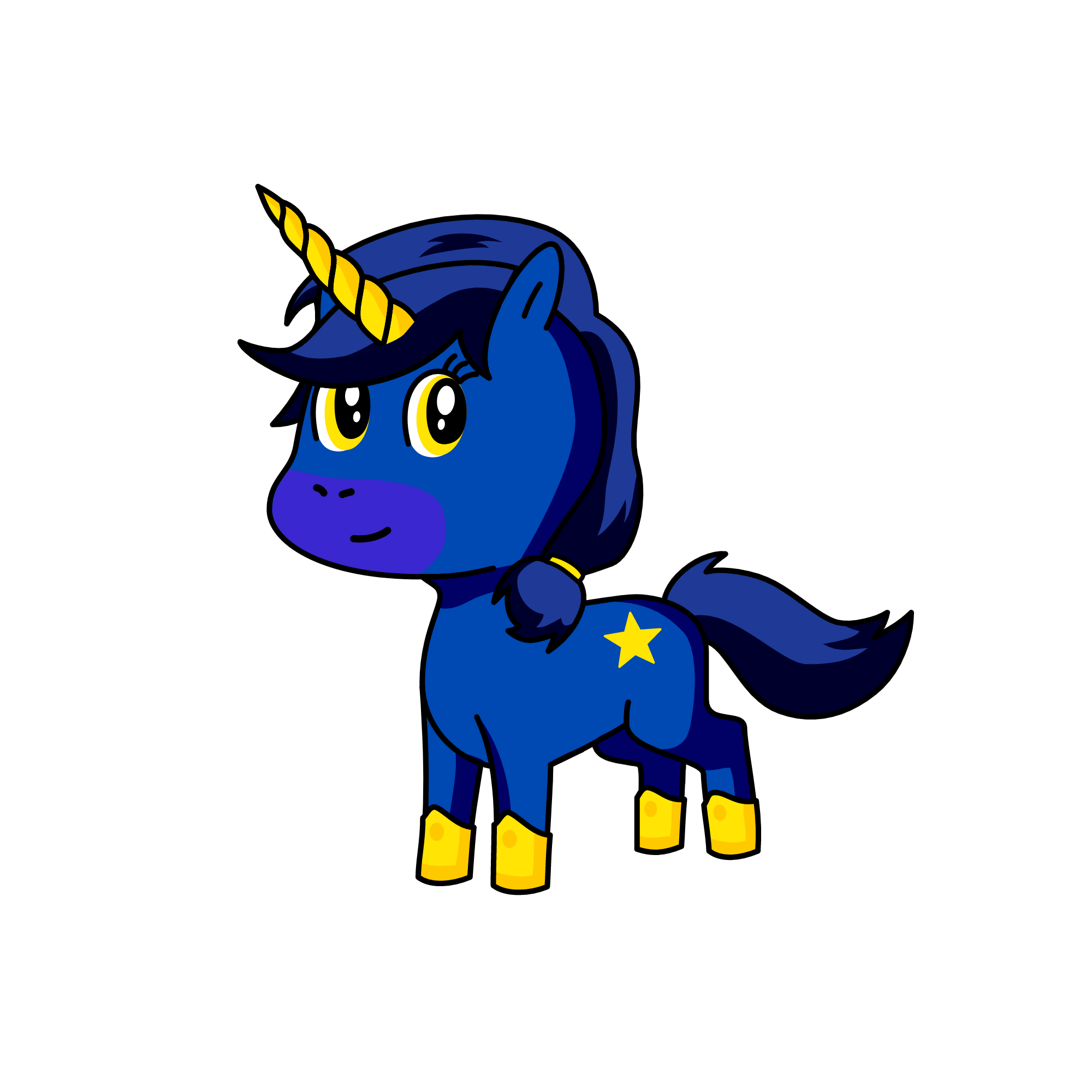 Midnight, the unicorn