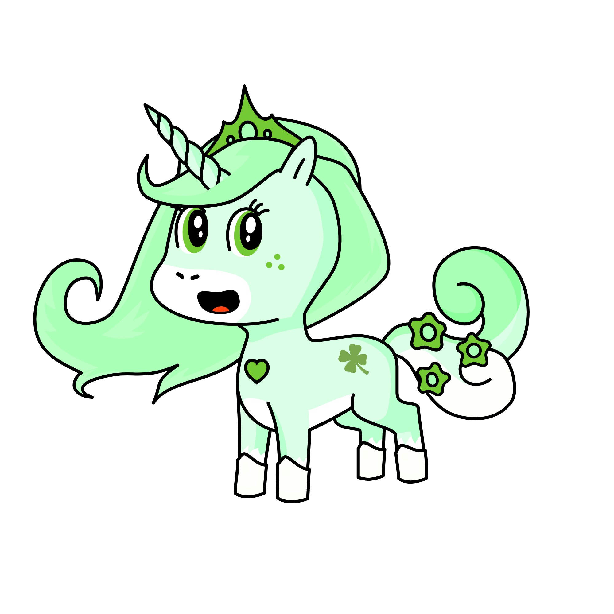 Minty, the unicorn
