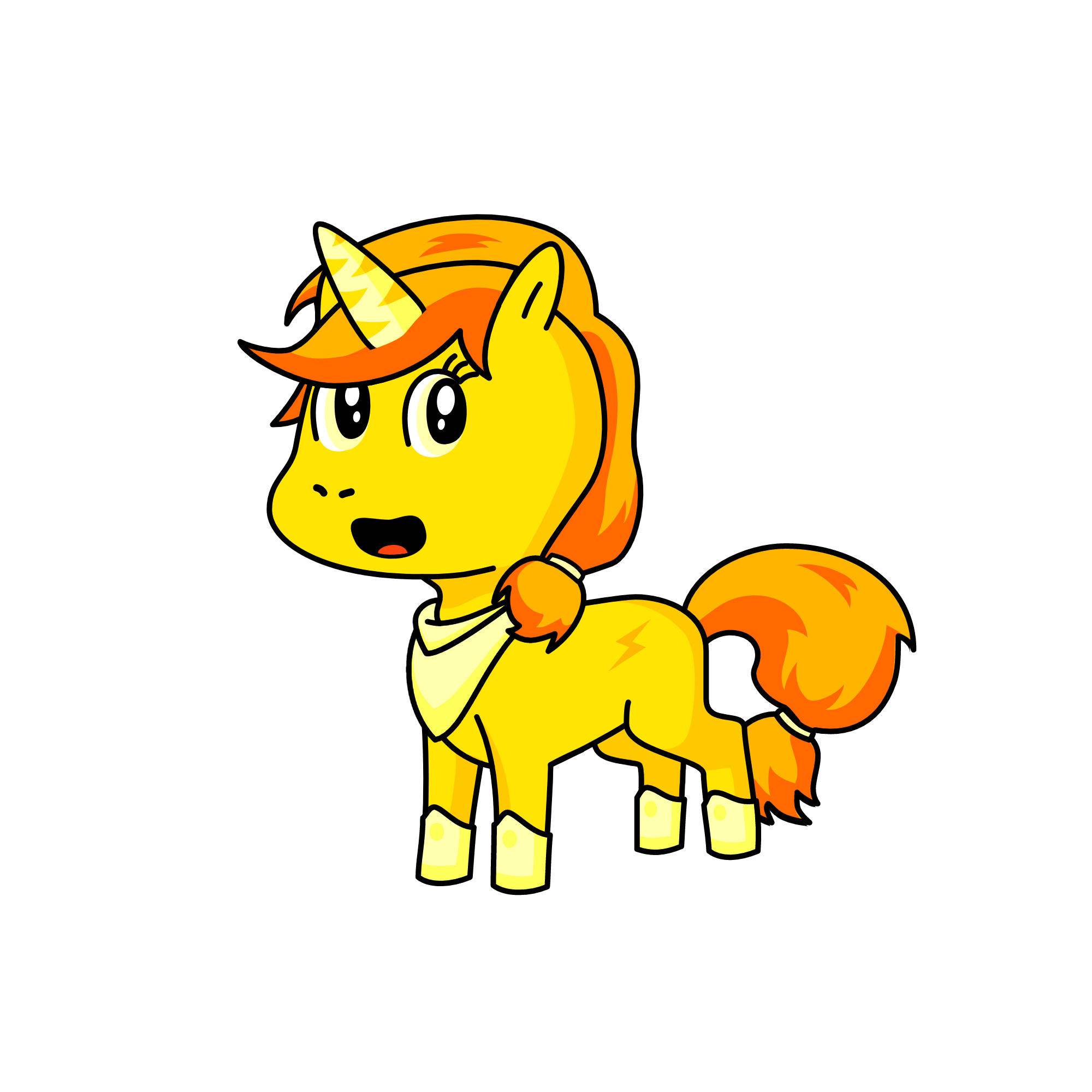 Suniee (Part of the Ski Family), the unicorn