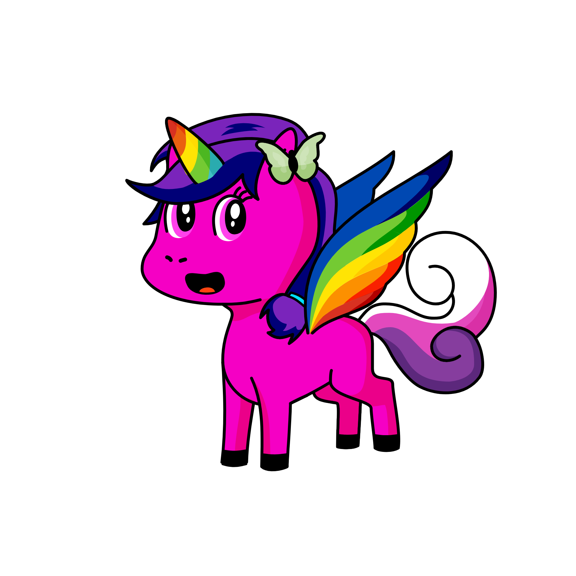 LESLIE RAINBOW, the unicorn