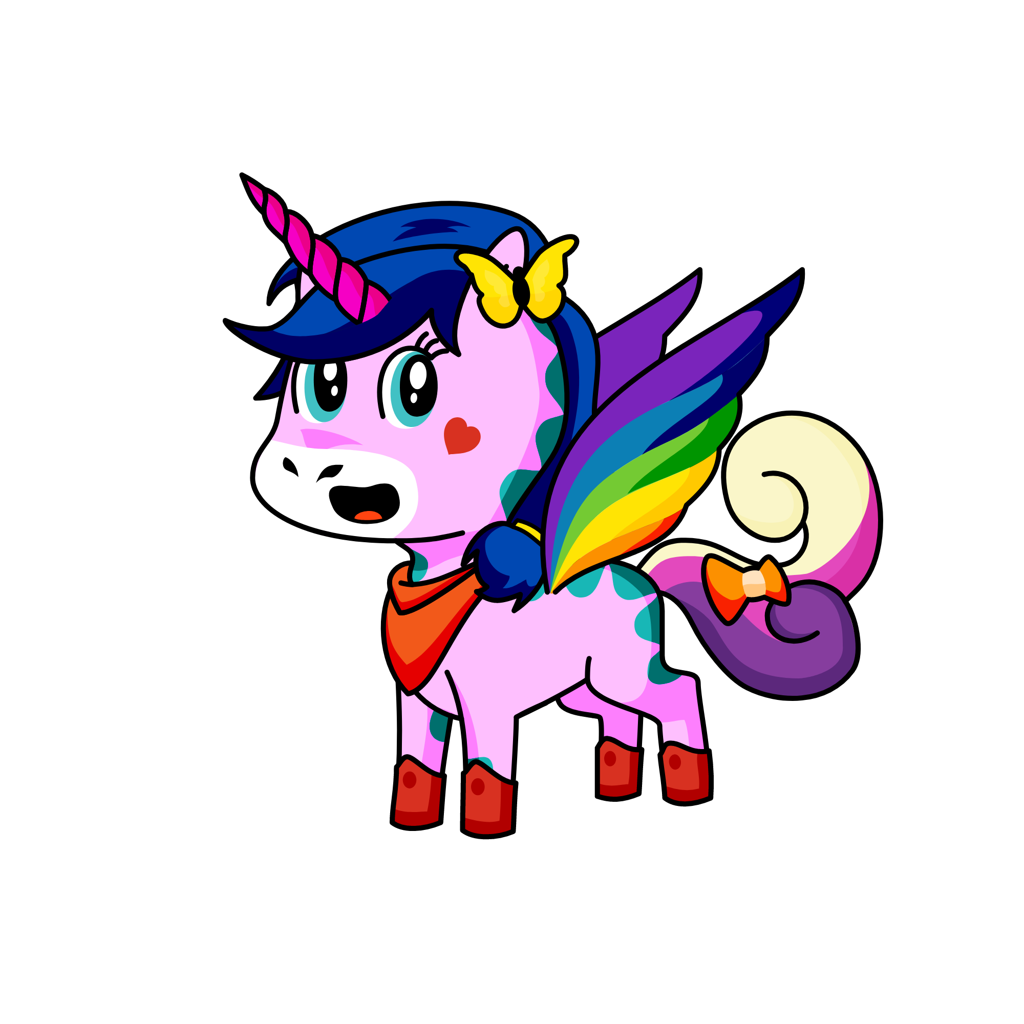cool girl, the unicorn