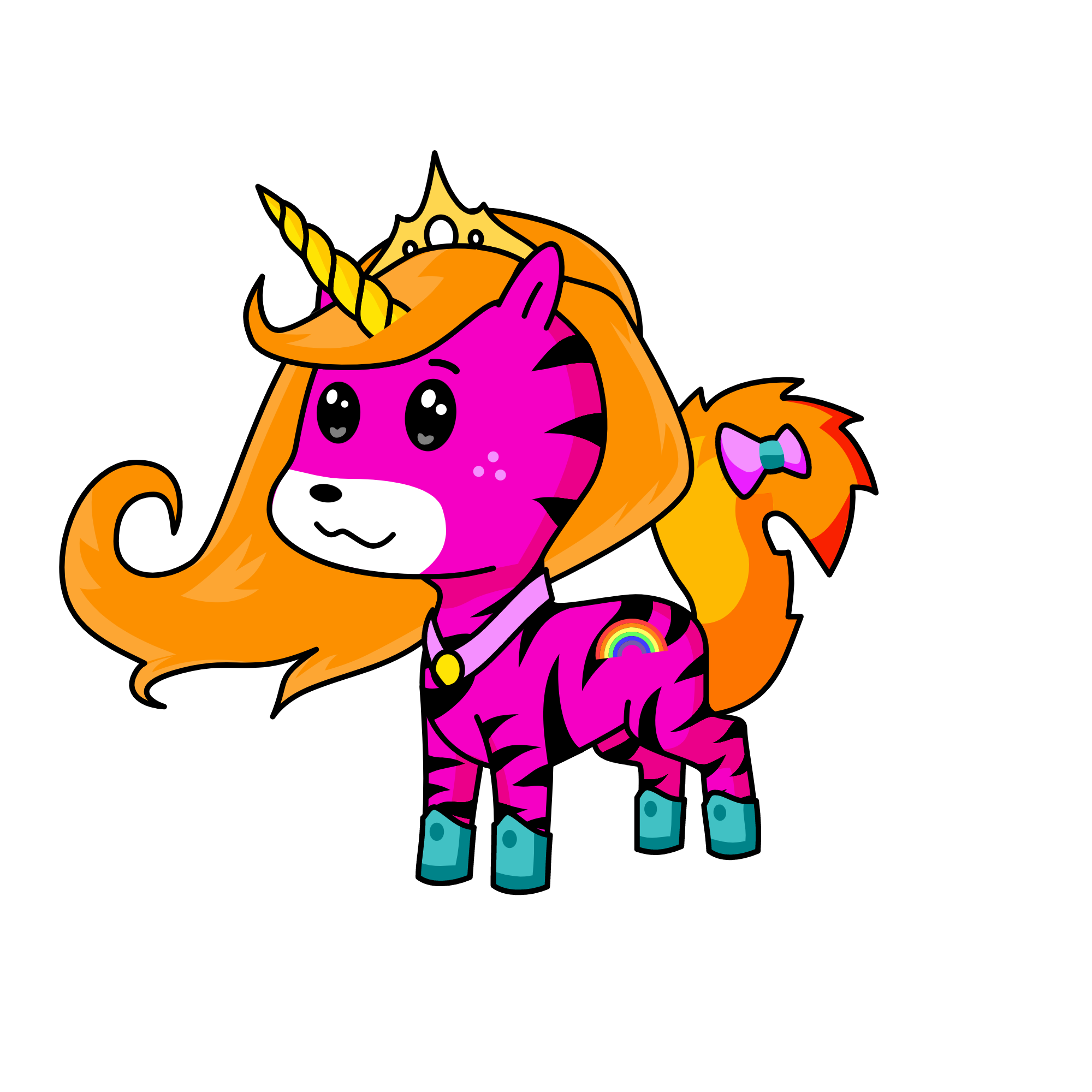 Pinky, the unicorn