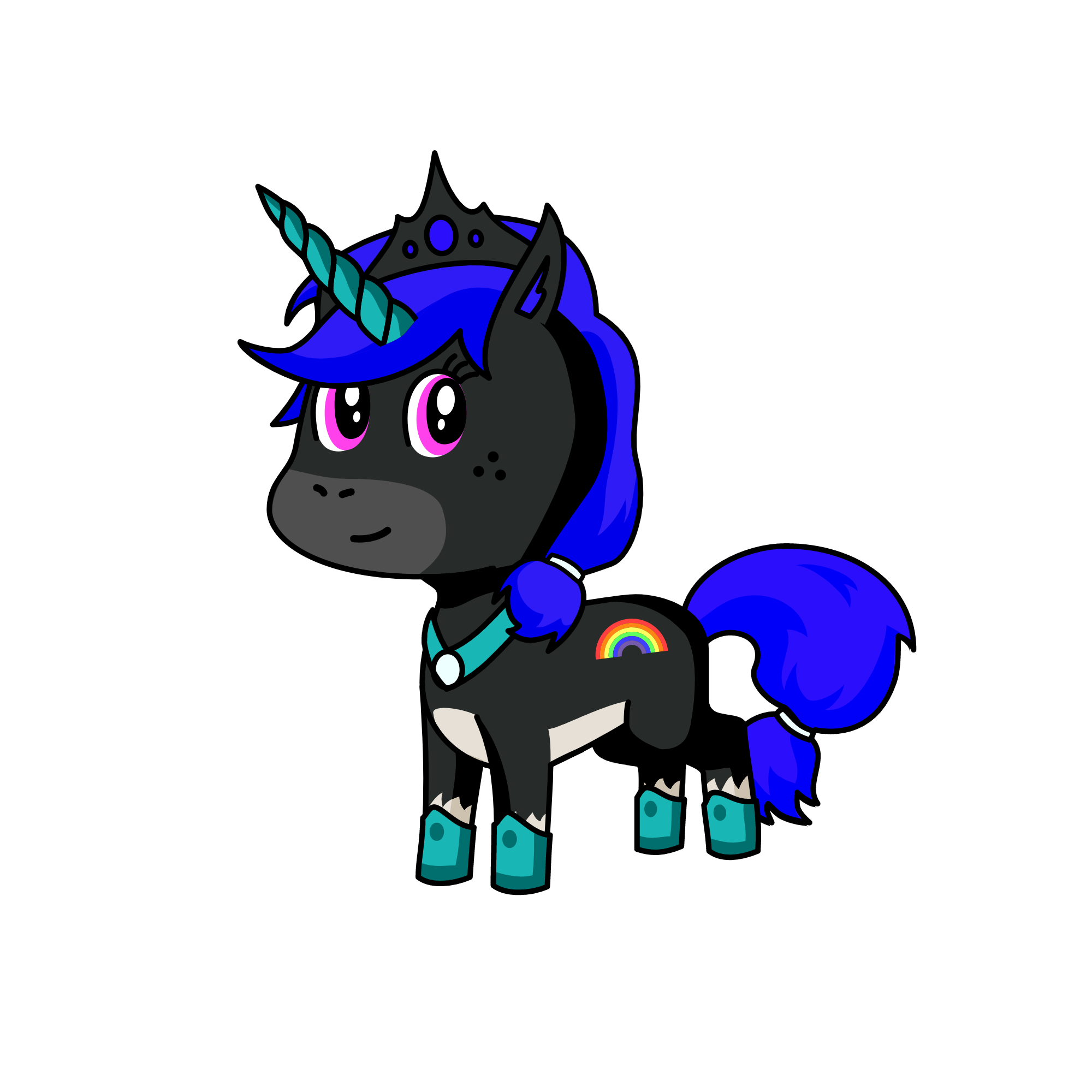 Queen kady of luner island, the unicorn