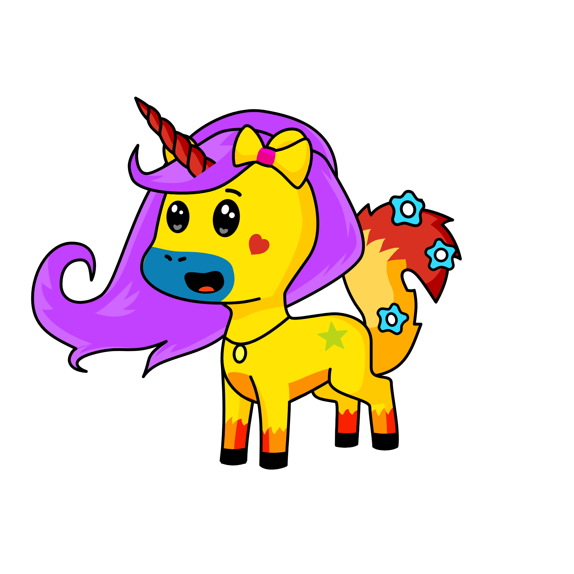 unicorny babe, the unicorn