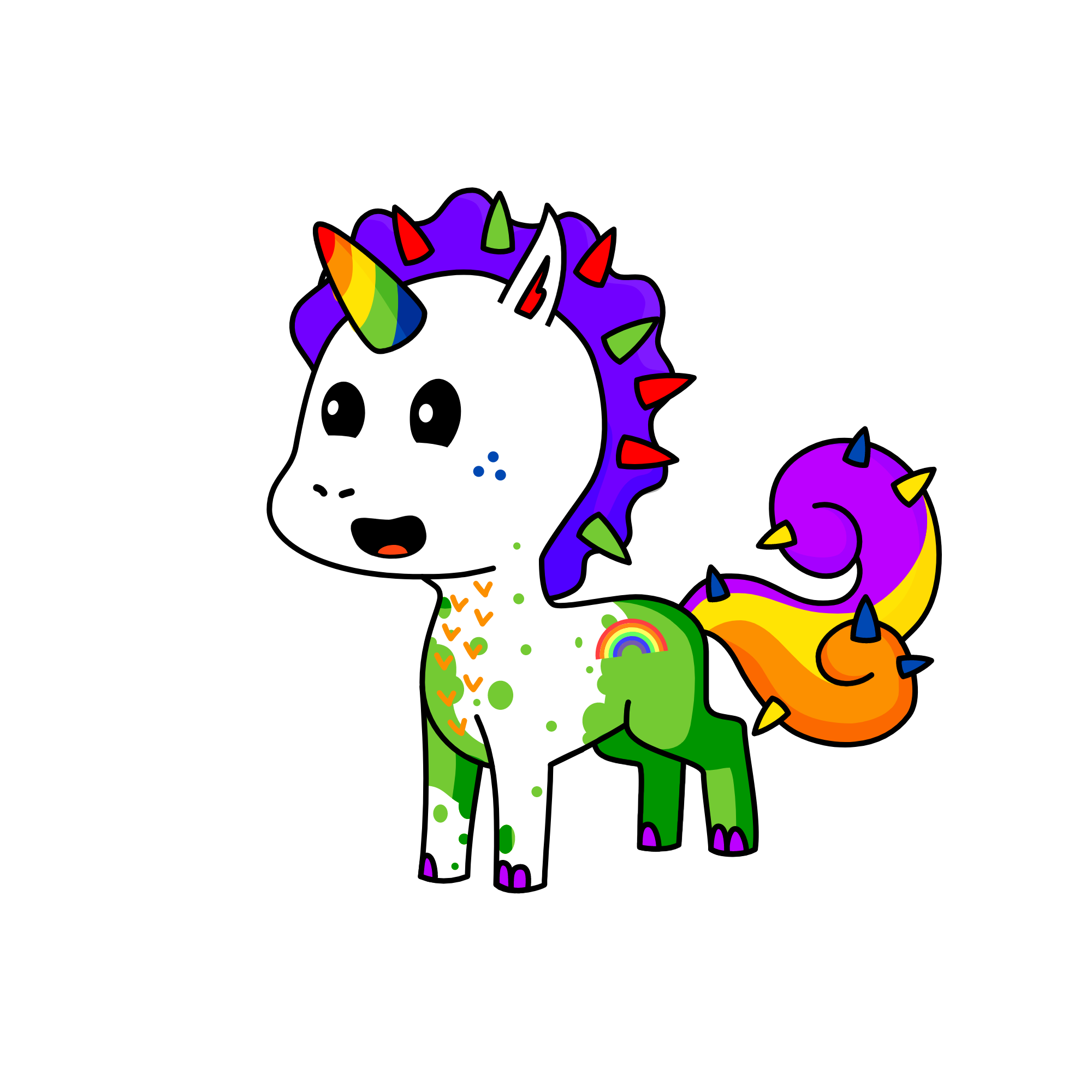 Roy G. Biv, the unicorn