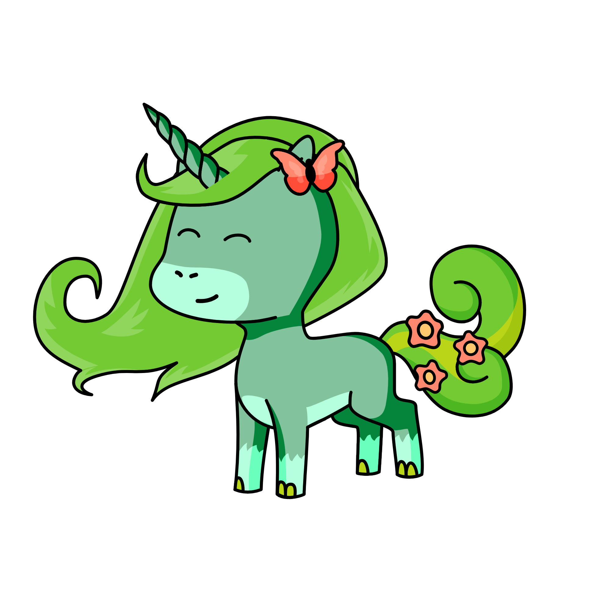 Spring, the unicorn