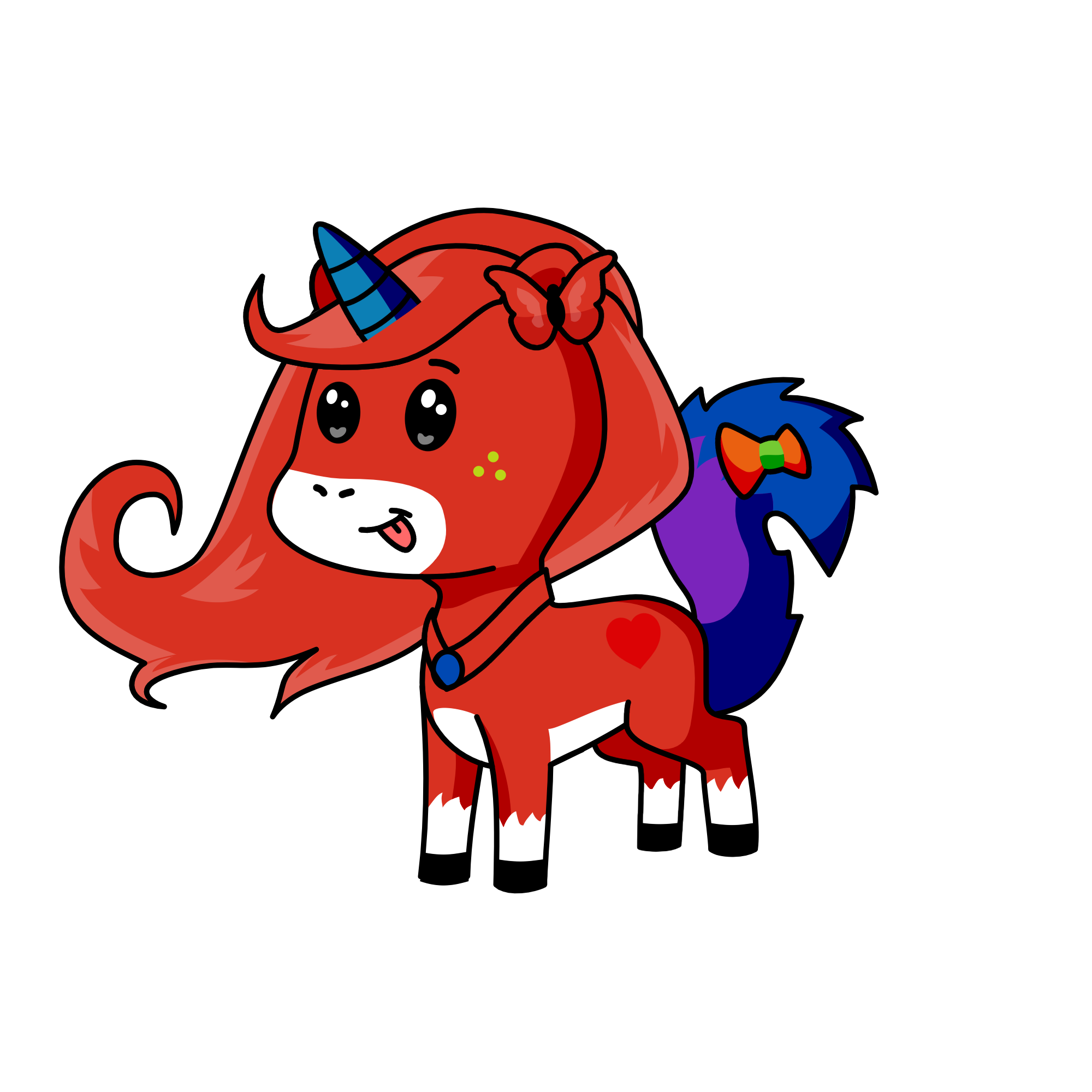 B, the unicorn