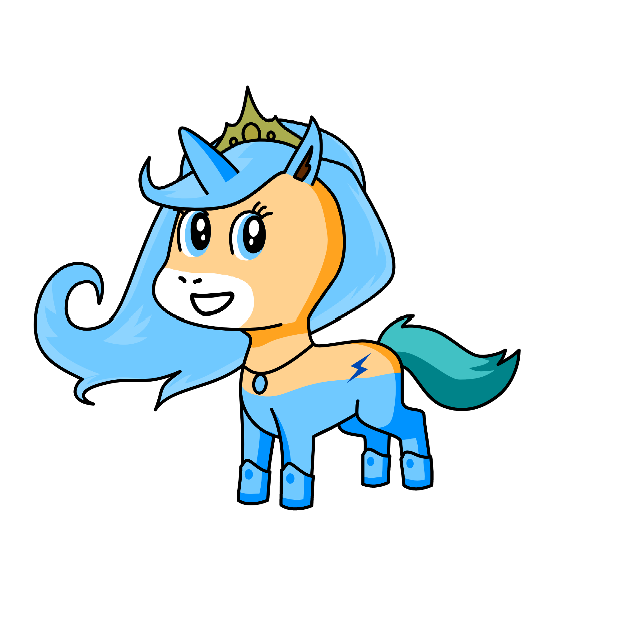 sea fairy cookie, the unicorn